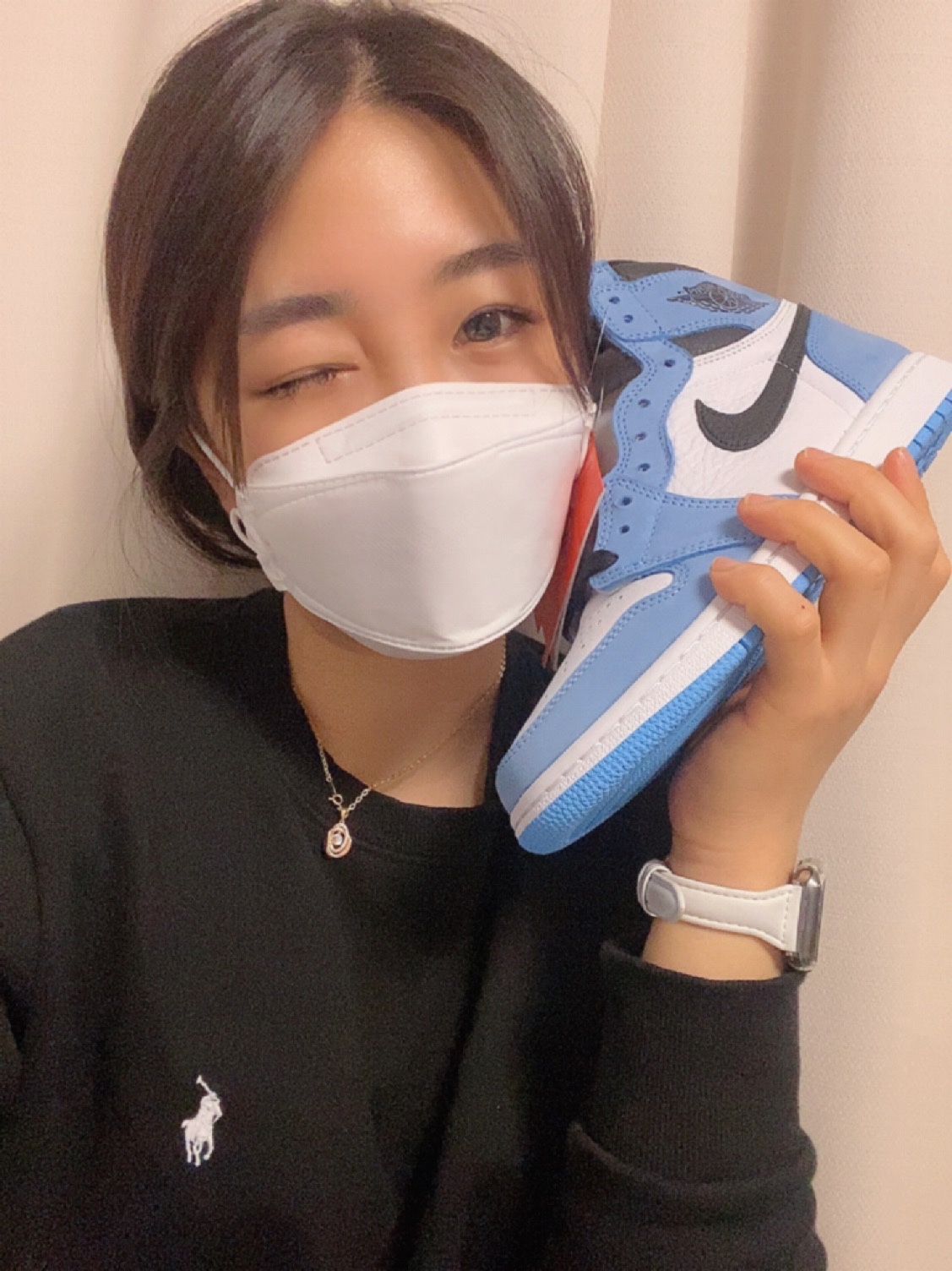 Jordan 1 Retro High OG University Blue 착용 스타일