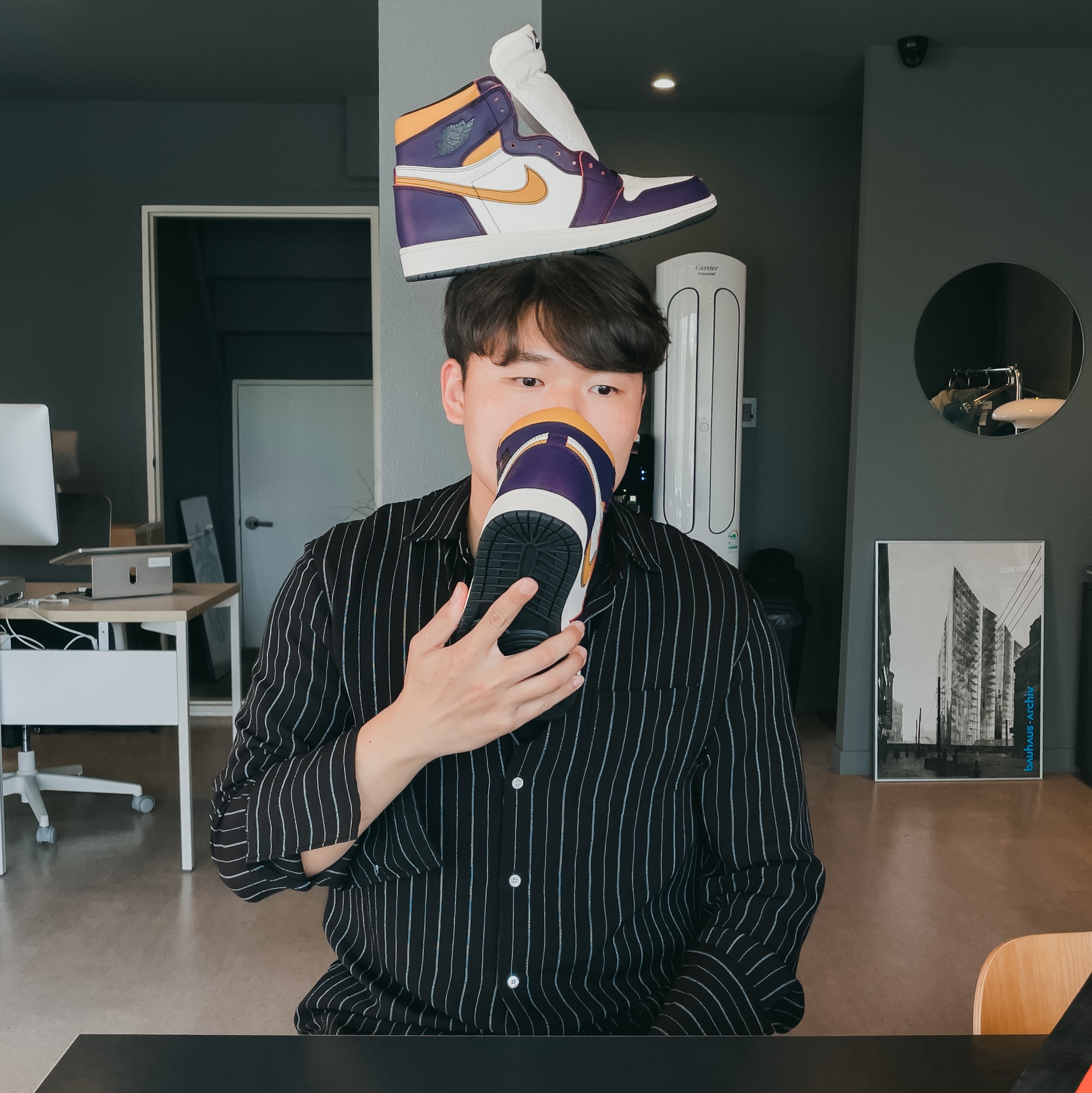 Jordan 1 Retro High OG Defiant SB LA to Chicago, Jordan 1 Retro High Rookie of the Year 착용 스타일 - 3