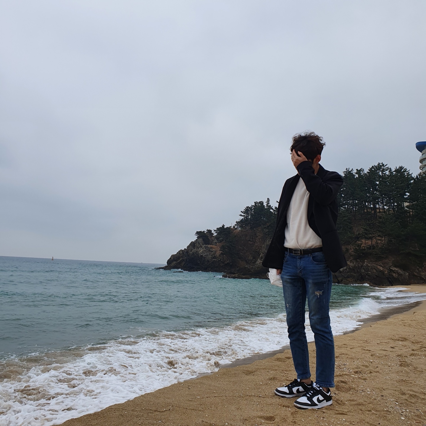 Nike Dunk Low Retro Black 착용 스타일