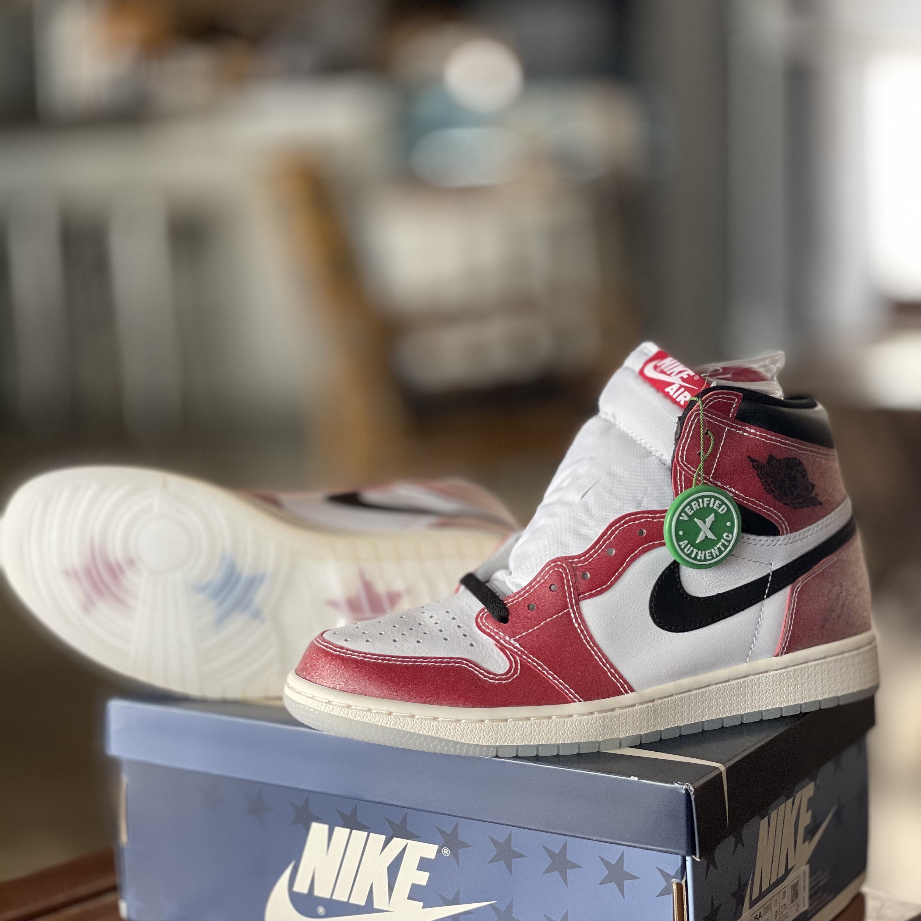 Jordan 1 x Trophy Room Retro High OG SP Chicago 착용 스타일 - 2