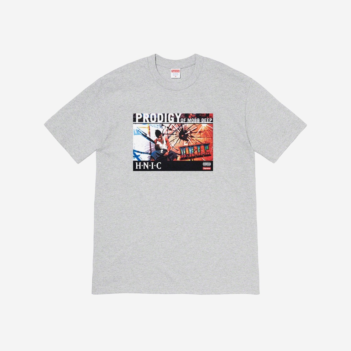 Supreme HNIC T-Shirt Heather Grey - 21SS 상세 이미지 1