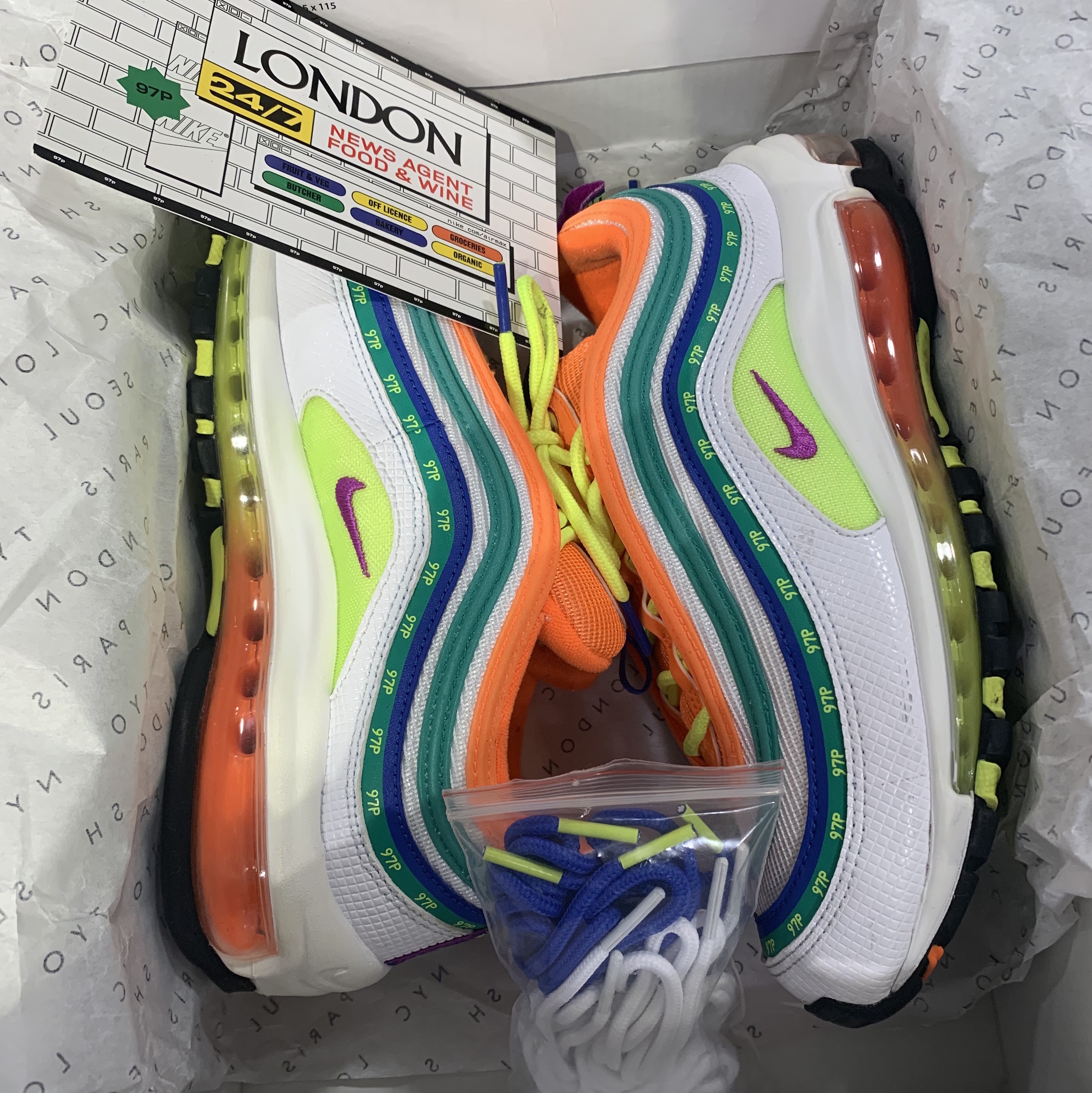 Nike Air Max 97 London Summer of Love 착용 스타일 - 3