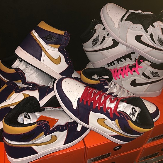 Jordan 1 Retro High OG Defiant SB LA to Chicago, Jordan 1 Retro High OG Defiant SB NYC to Paris 착용 스타일 - 1