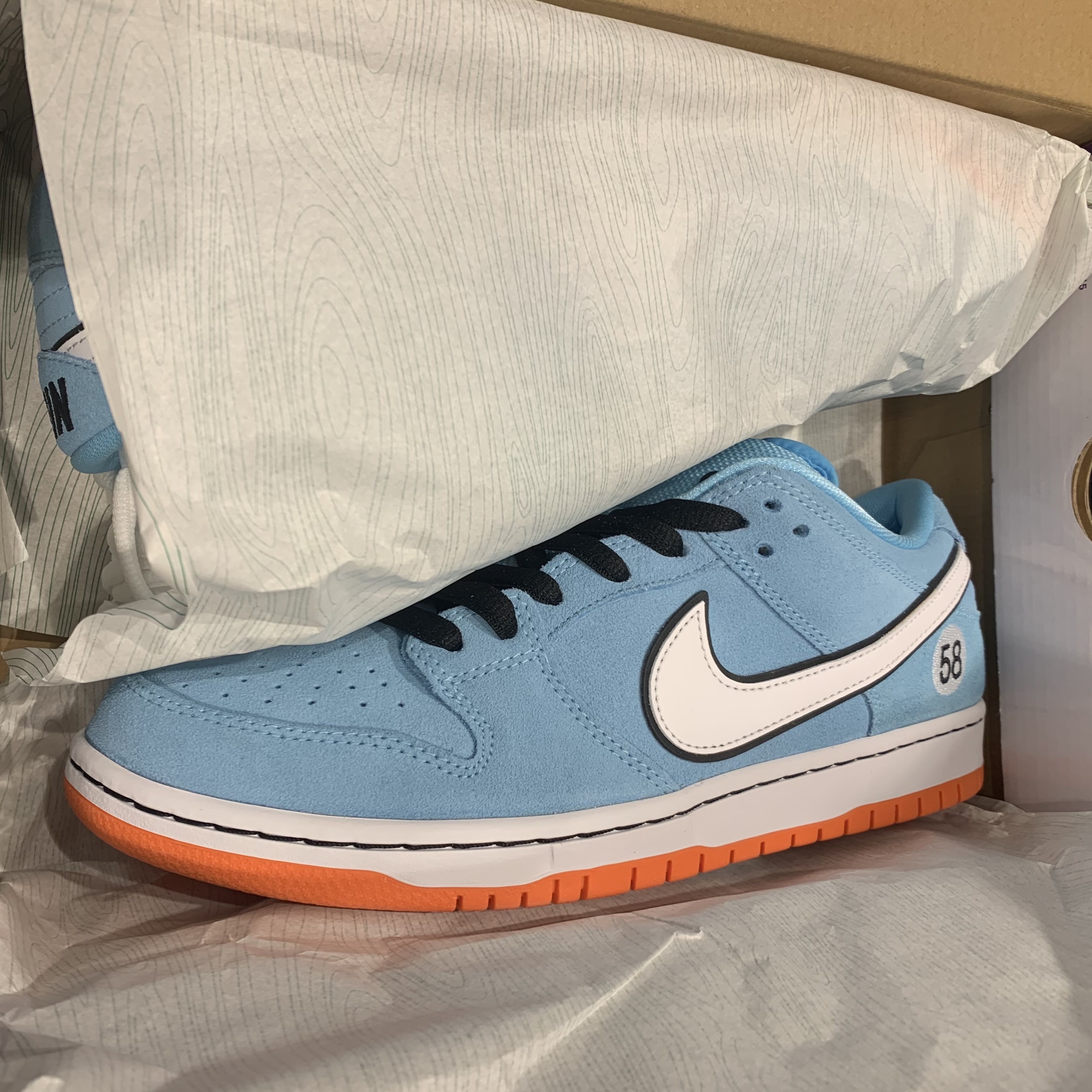 Nike SB Dunk Low Pro Blue Chill 착용 스타일 - 2