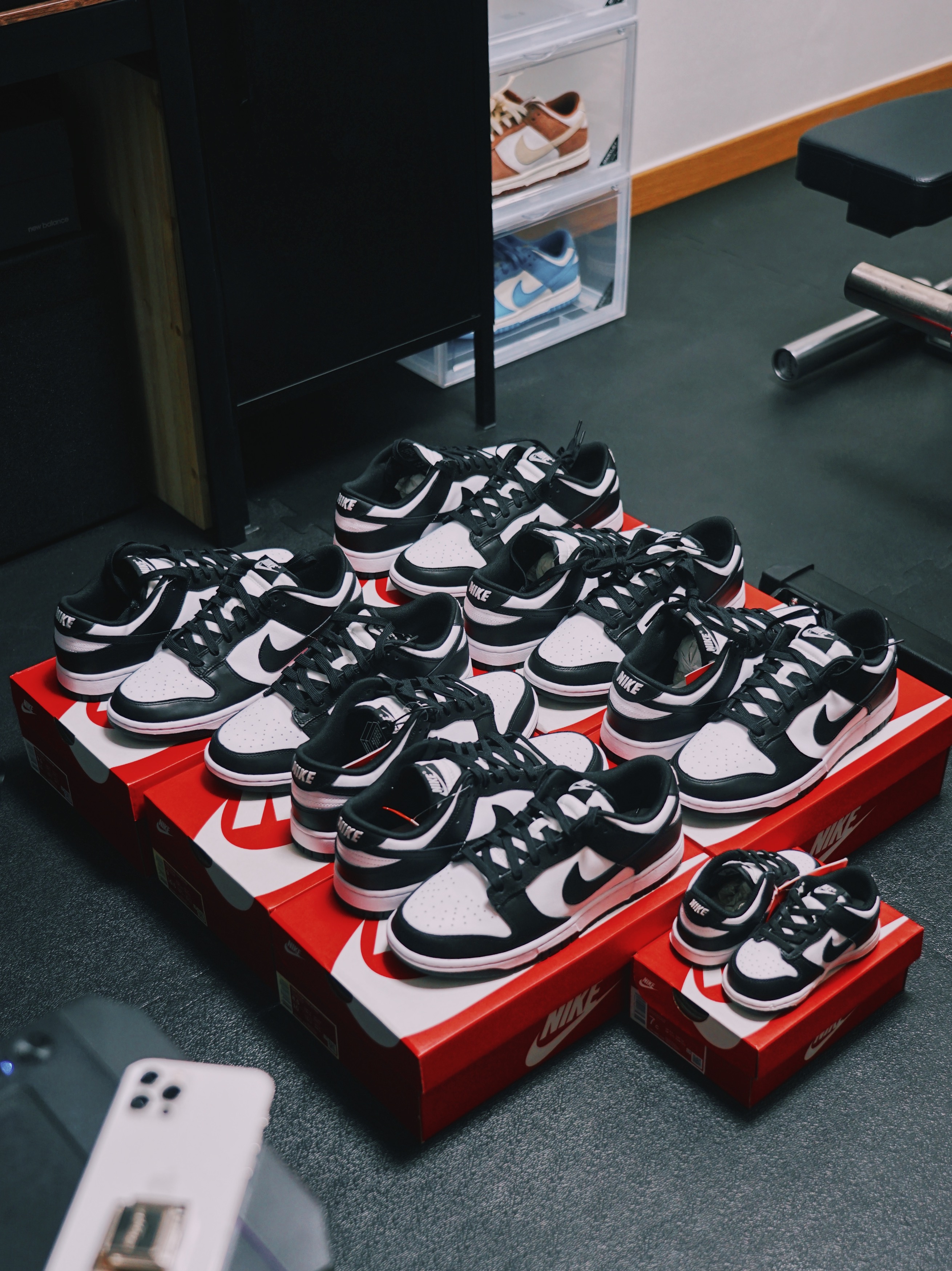 Nike Dunk Low Retro Black, (W) Nike Dunk Low Black 착용 스타일