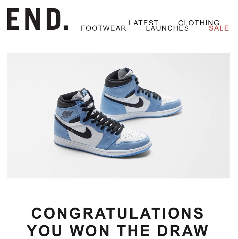 Jordan 1 Retro High OG University Blue, (GS) Jordan 1 Retro High OG University Blue 착용 스타일 - 2
