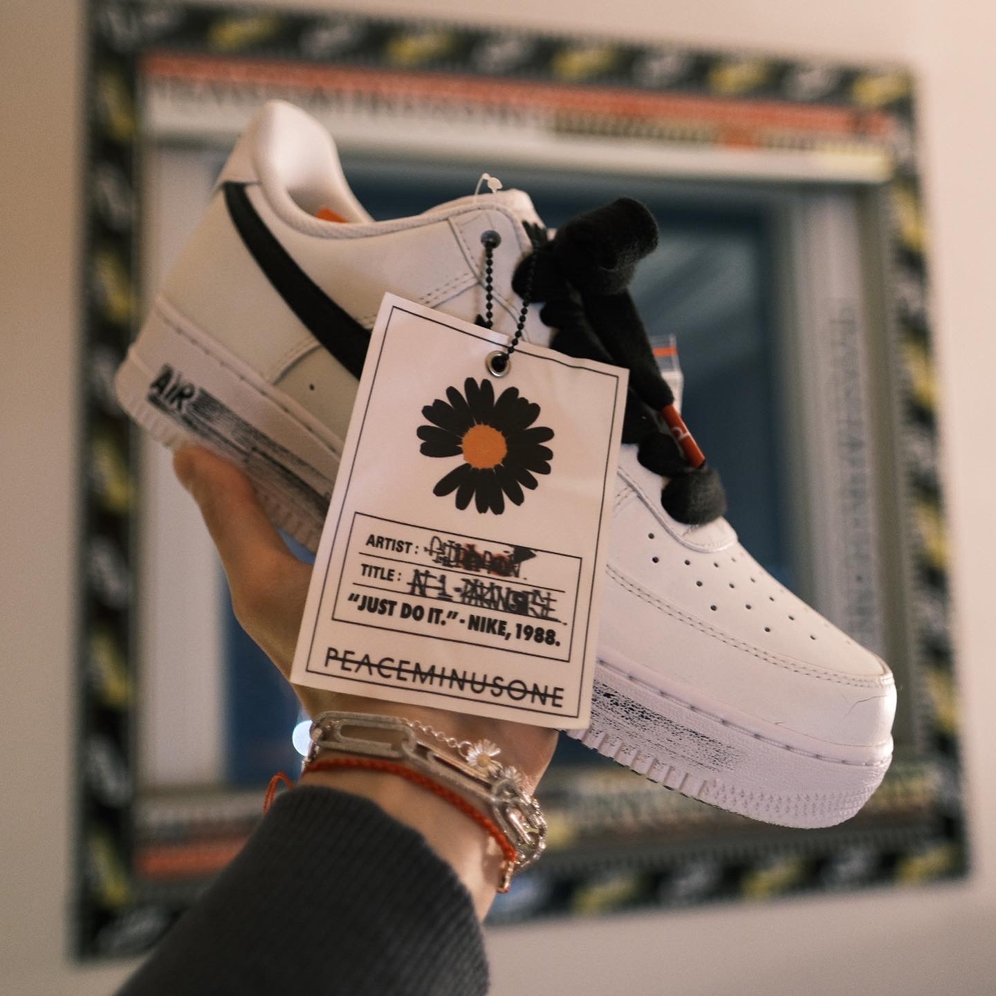 Nike x Peaceminusone Air Force 1 Low Para-Noise 2.0 착용 스타일 - 1
