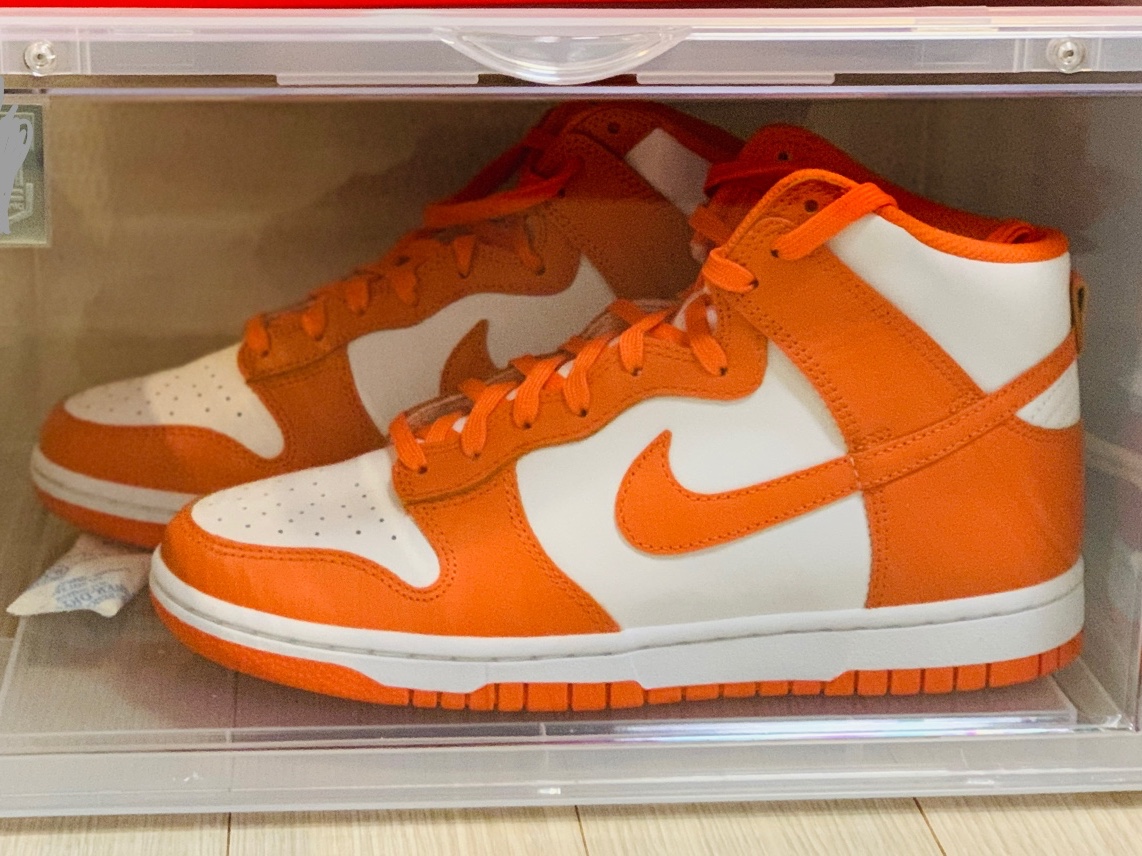 Nike Dunk High Retro Orange Blaze 착용 스타일
