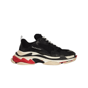 (W) Balenciaga Triple S Trainer Black White Red