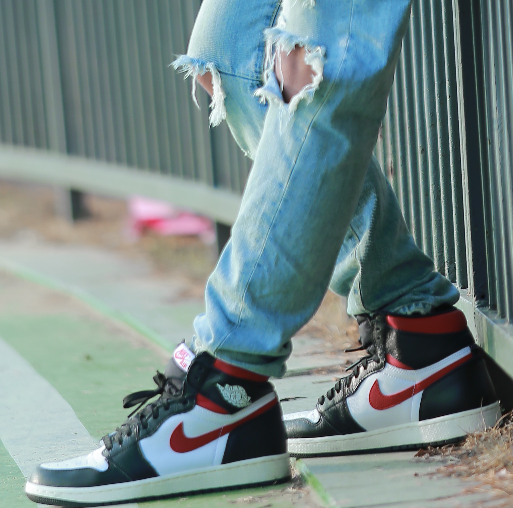 Jordan 1 Retro High OG Gym Red 착용 스타일 - 2