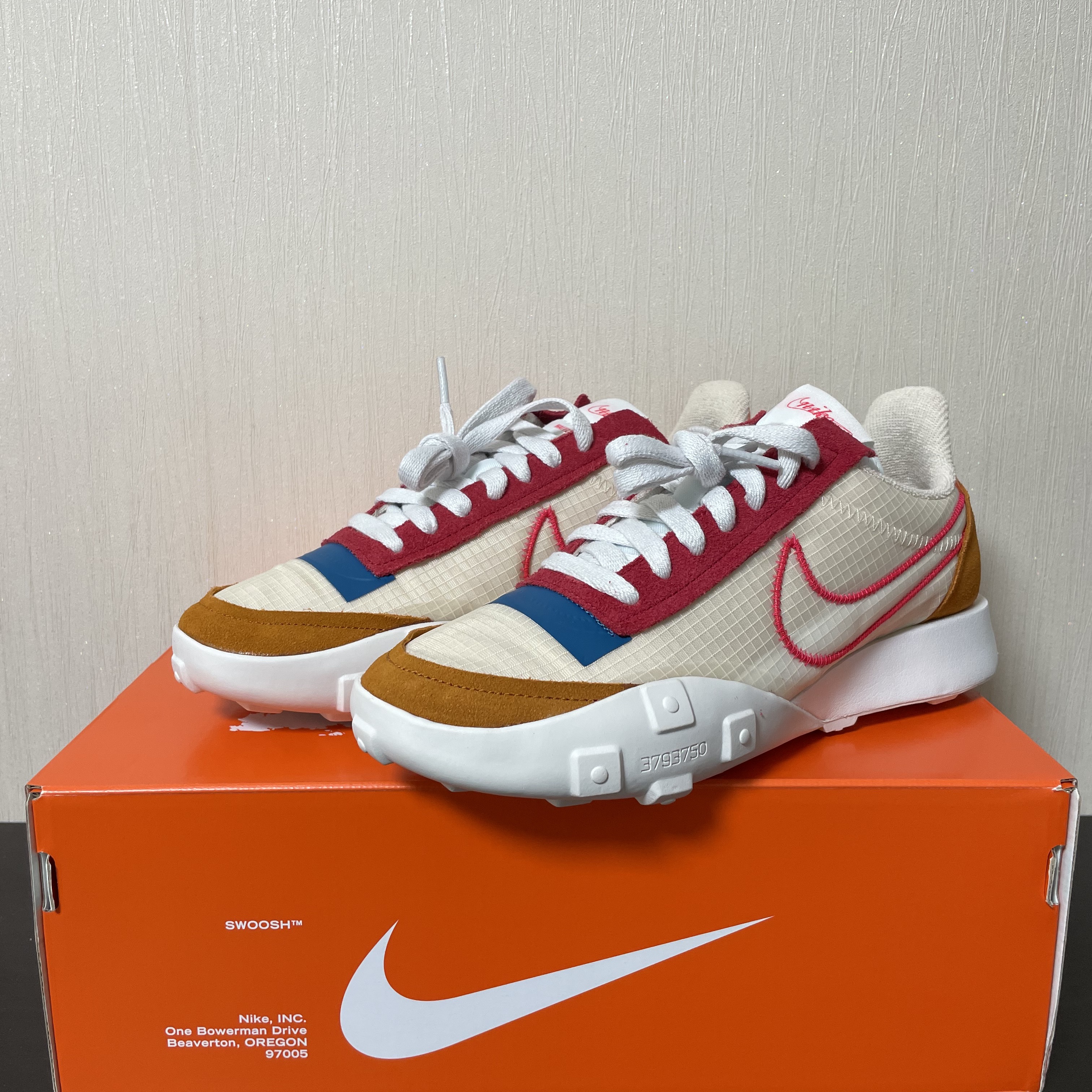 (W) Nike Waffle Racer 2X Pearl White 착용 스타일