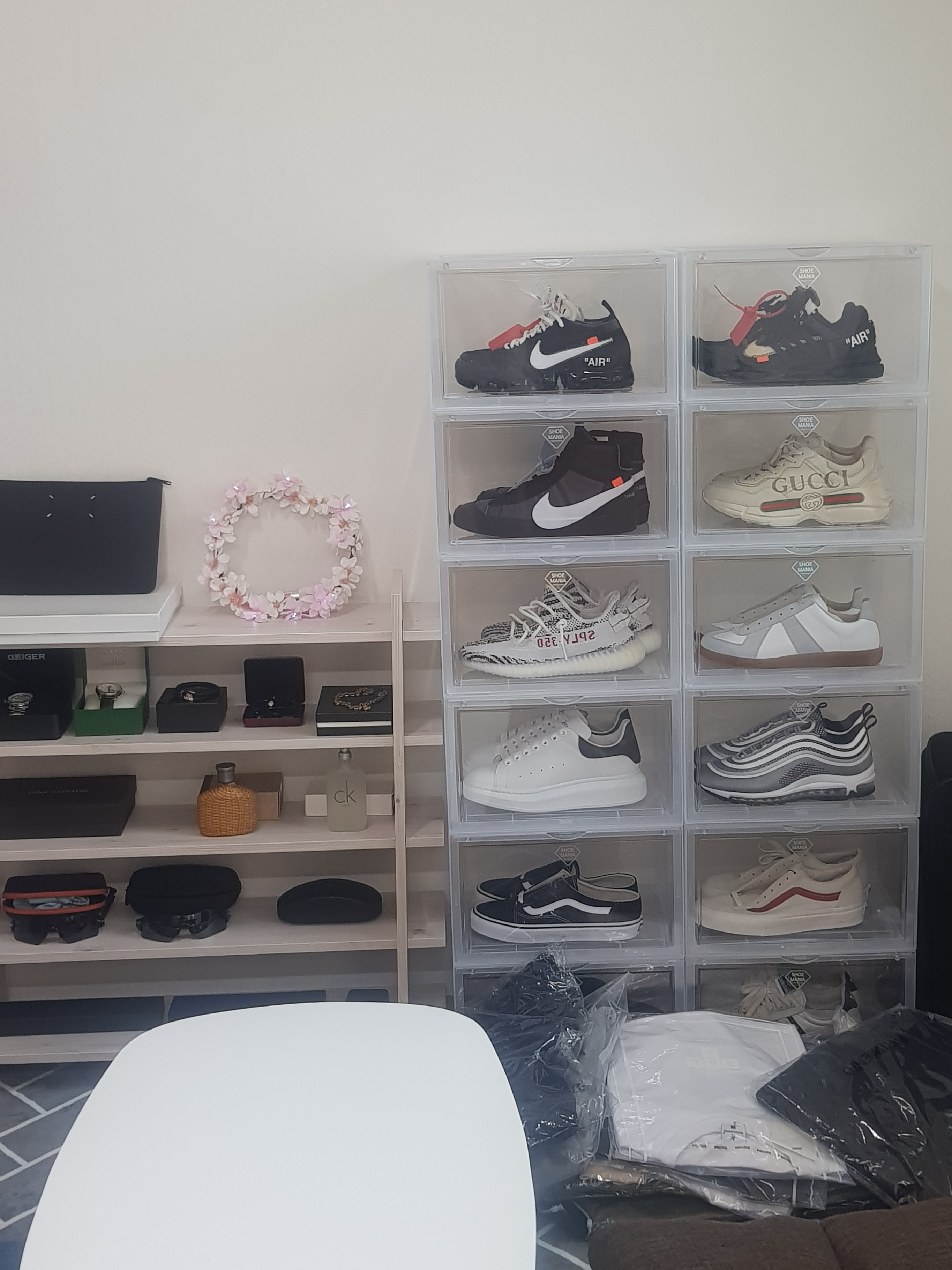 Nike x Off-White Blazer Mid Grim Reaper Black, Nike x Off-White Air Presto Black 착용 스타일
