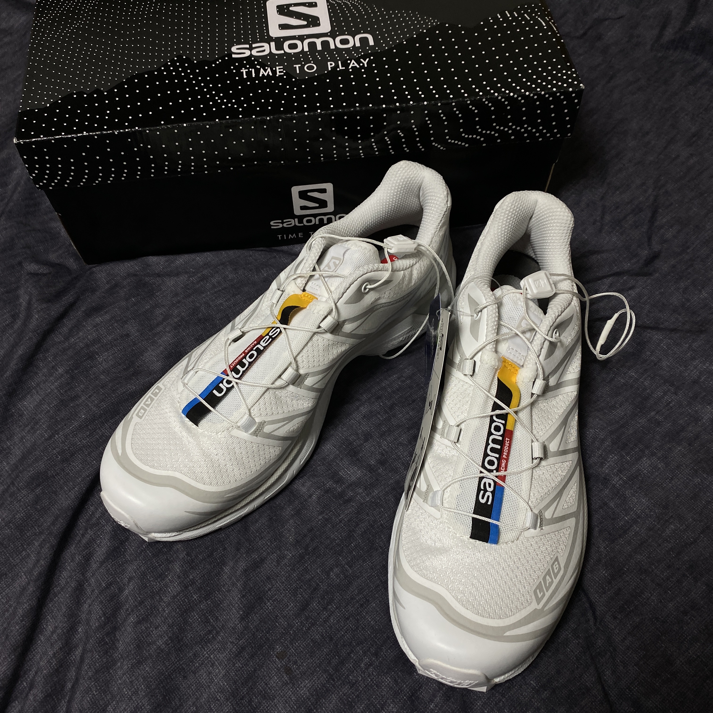 Salomon XT-6 ADV White 착용 스타일