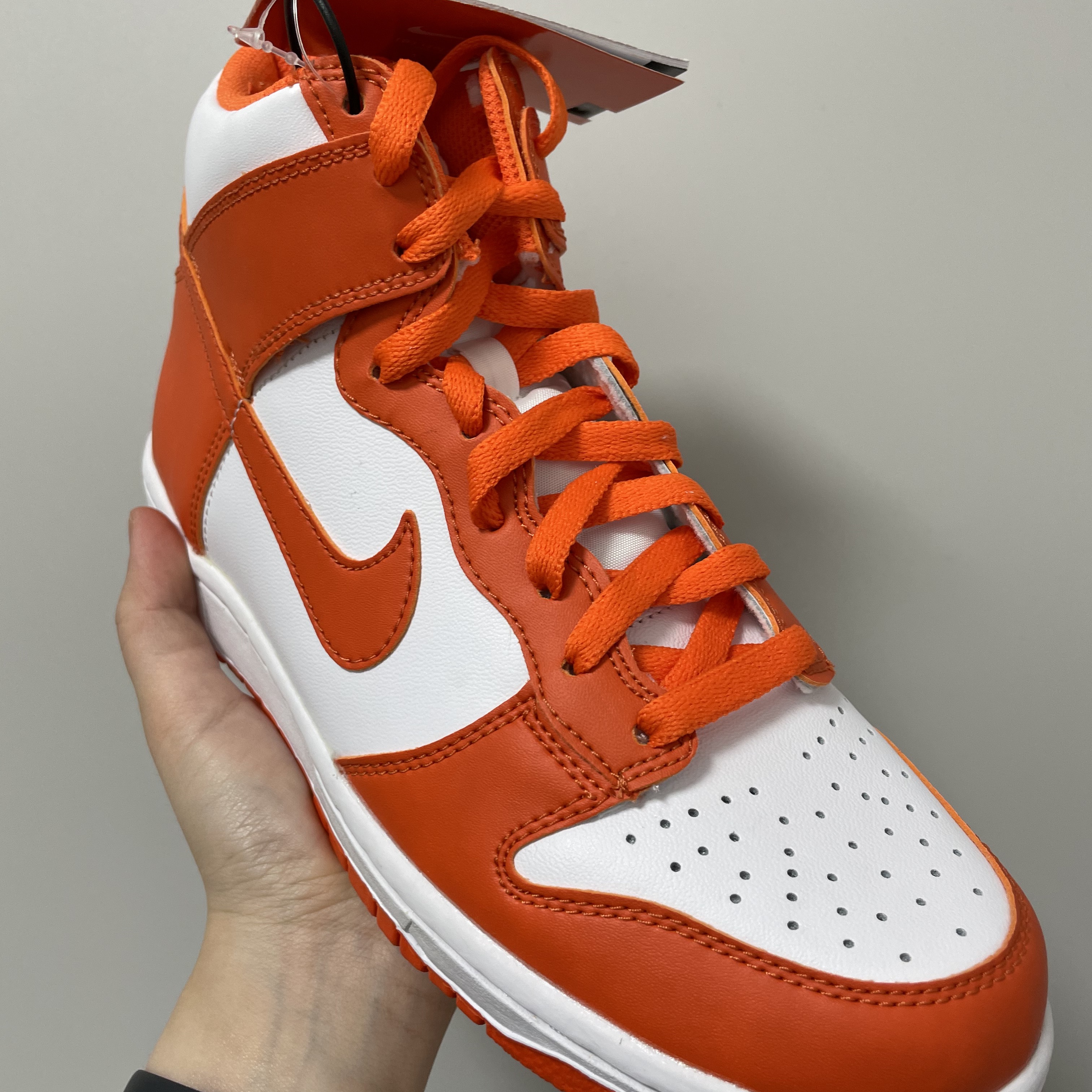 (GS) Nike Dunk High Orange Blaze, Nike Dunk High Retro Orange Blaze 착용 스타일 - 2