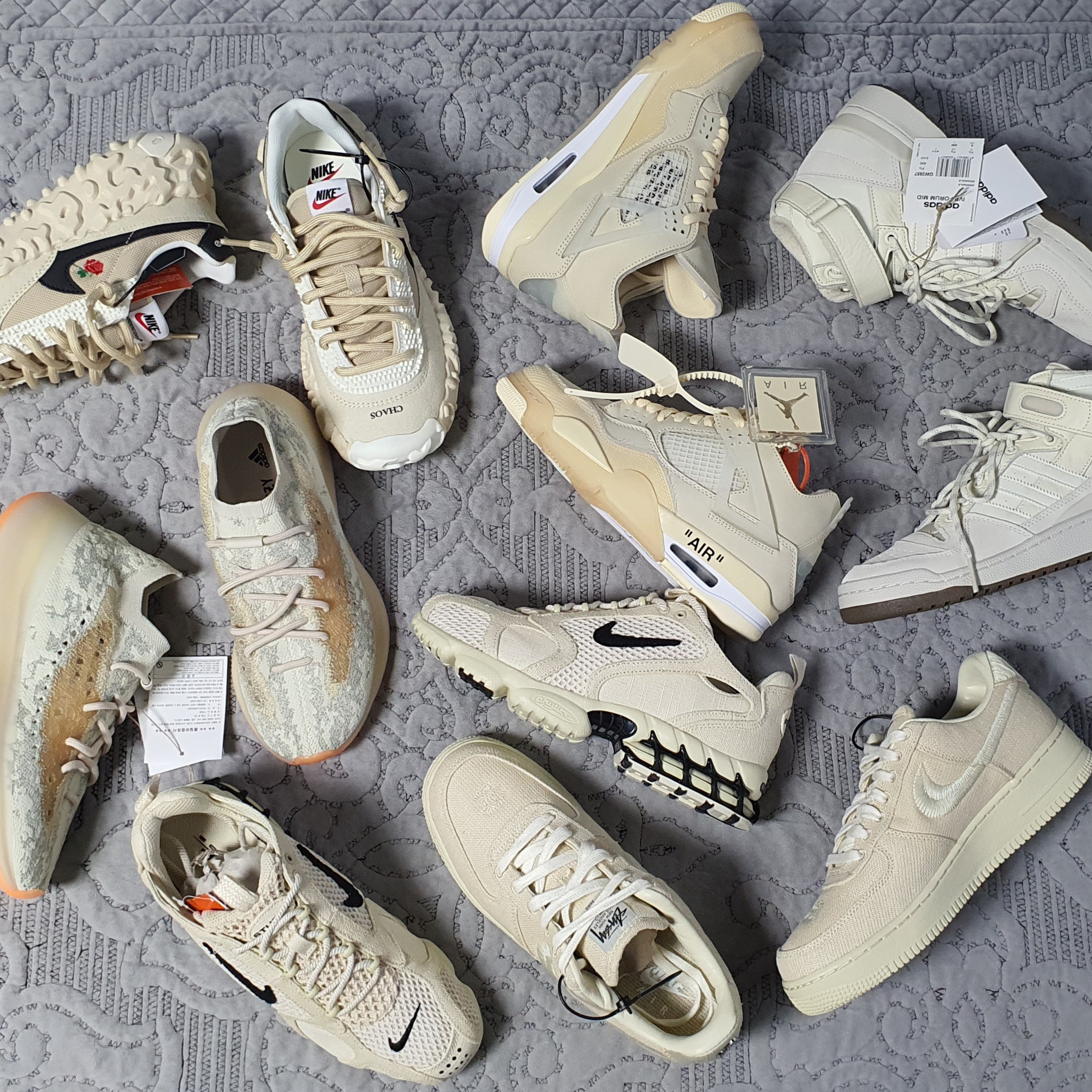Nike x Undercover Overbreak SP Overcast, (W) Jordan 4 x Off-White Retro SP Sail ์ฐฉ์ฉ ์คํ์ผ - 1