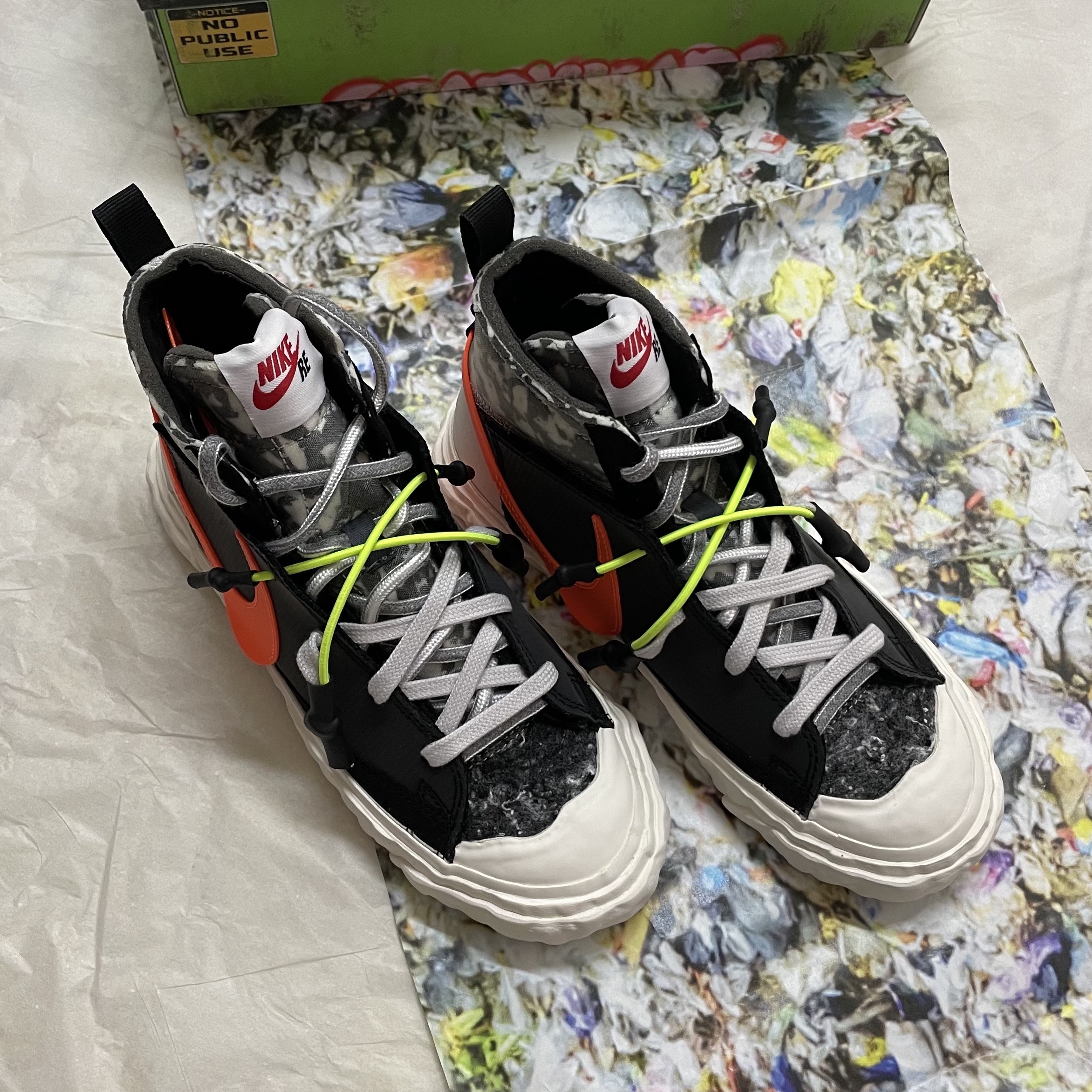 Nike x Readymade Blazer Mid Black 착용 스타일 - 2