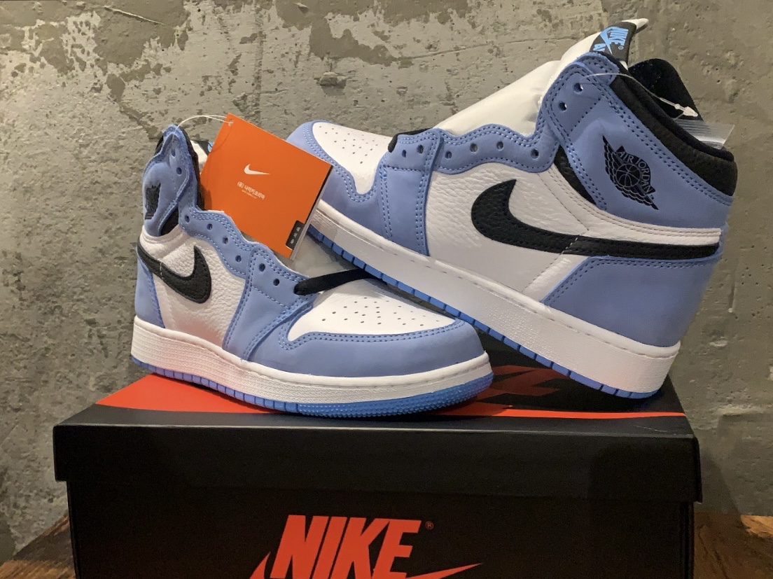 (GS) Jordan 1 Retro High OG University Blue 착용 스타일