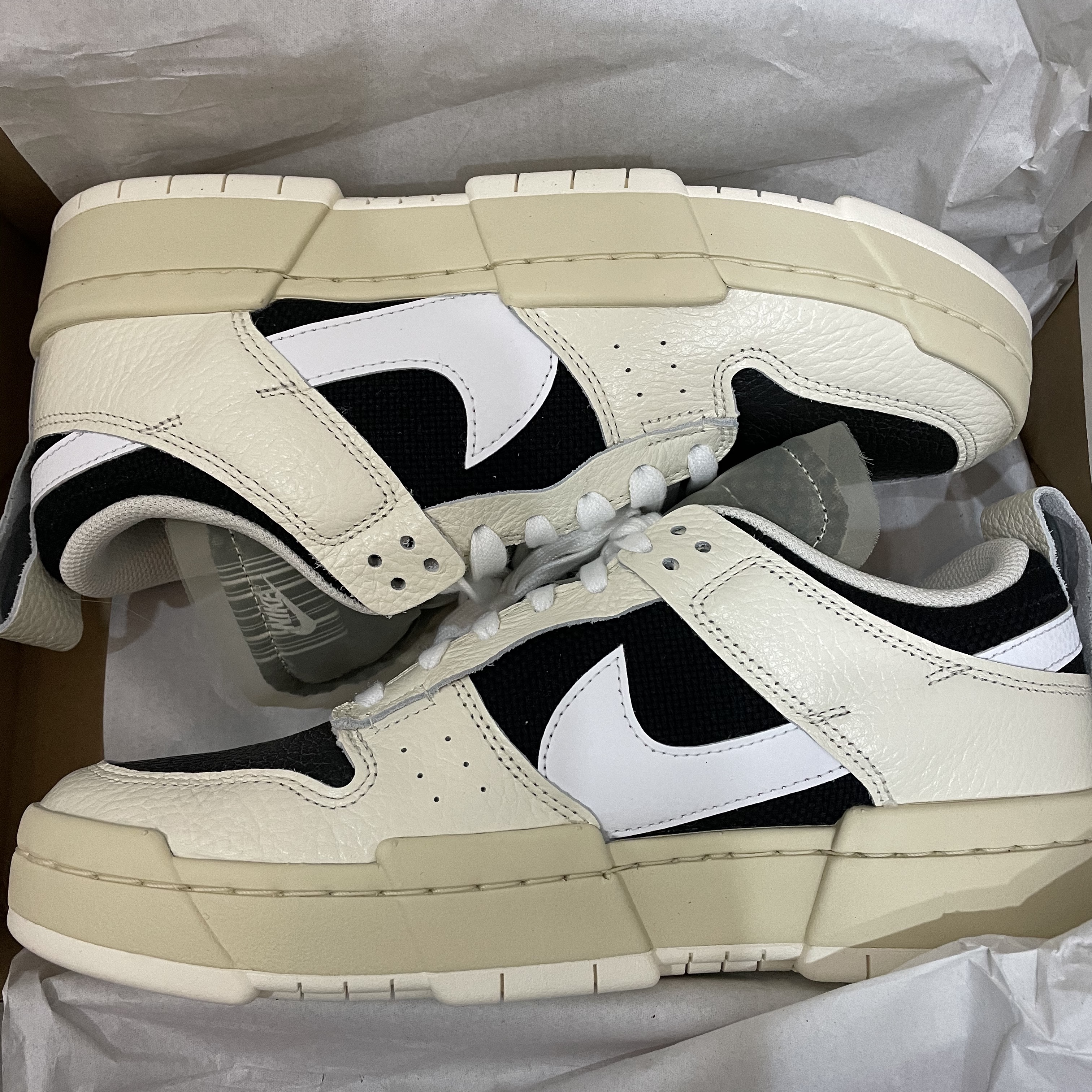 (W) Nike Dunk Low Disrupt Pale Ivory 착용 스타일