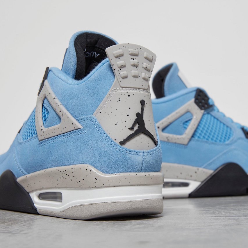 Jordan 4 Retro University Blue, Jordan 1 Retro High OG University Blue 착용 스타일 - 4