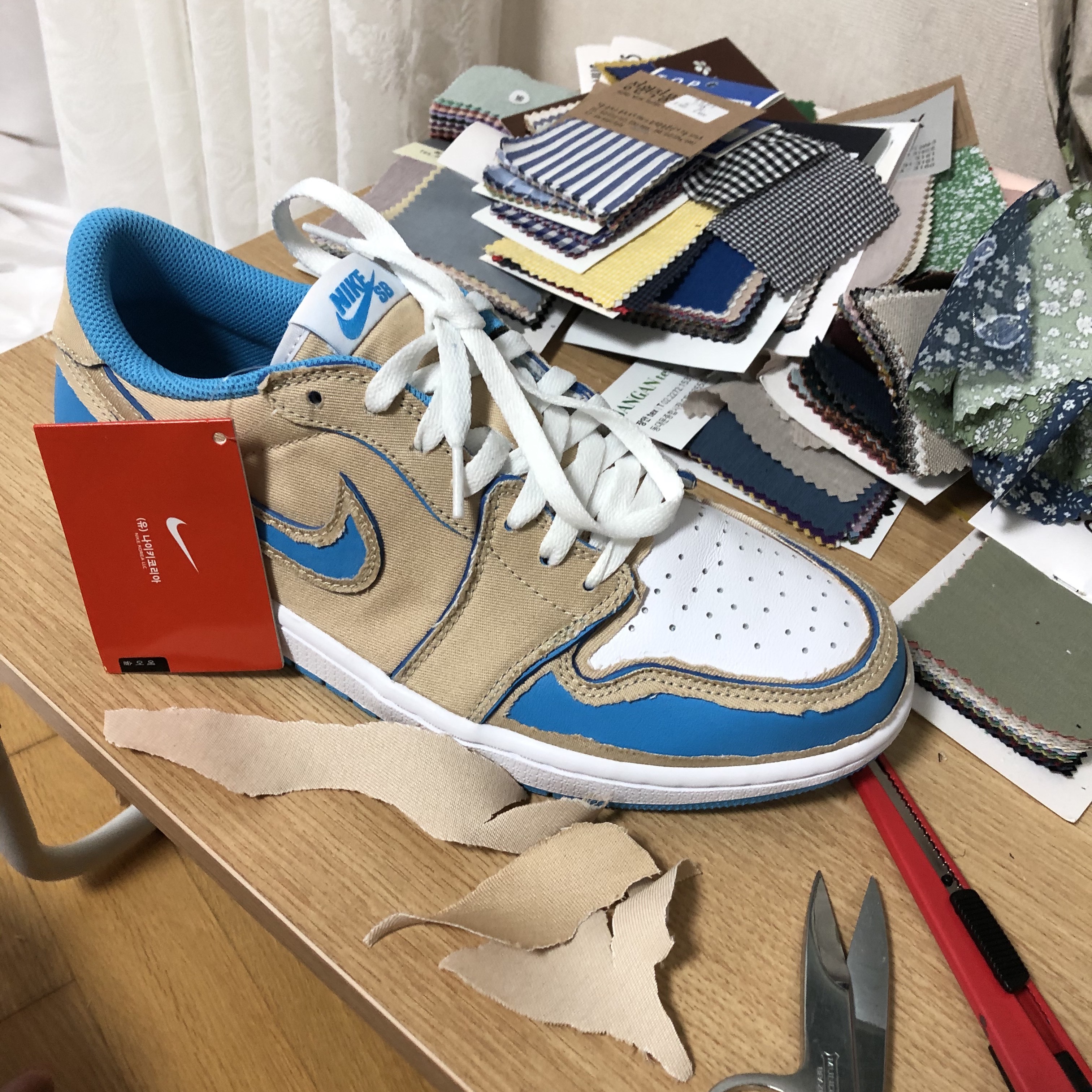 Jordan 1 x Lance Mountain Low SB QS Desert Ore 착용 스타일 - 1