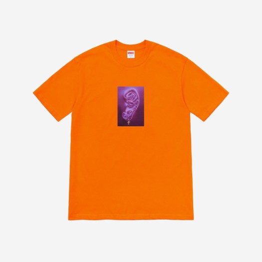 슈프림 이어 티셔츠 오렌지 - 21SS