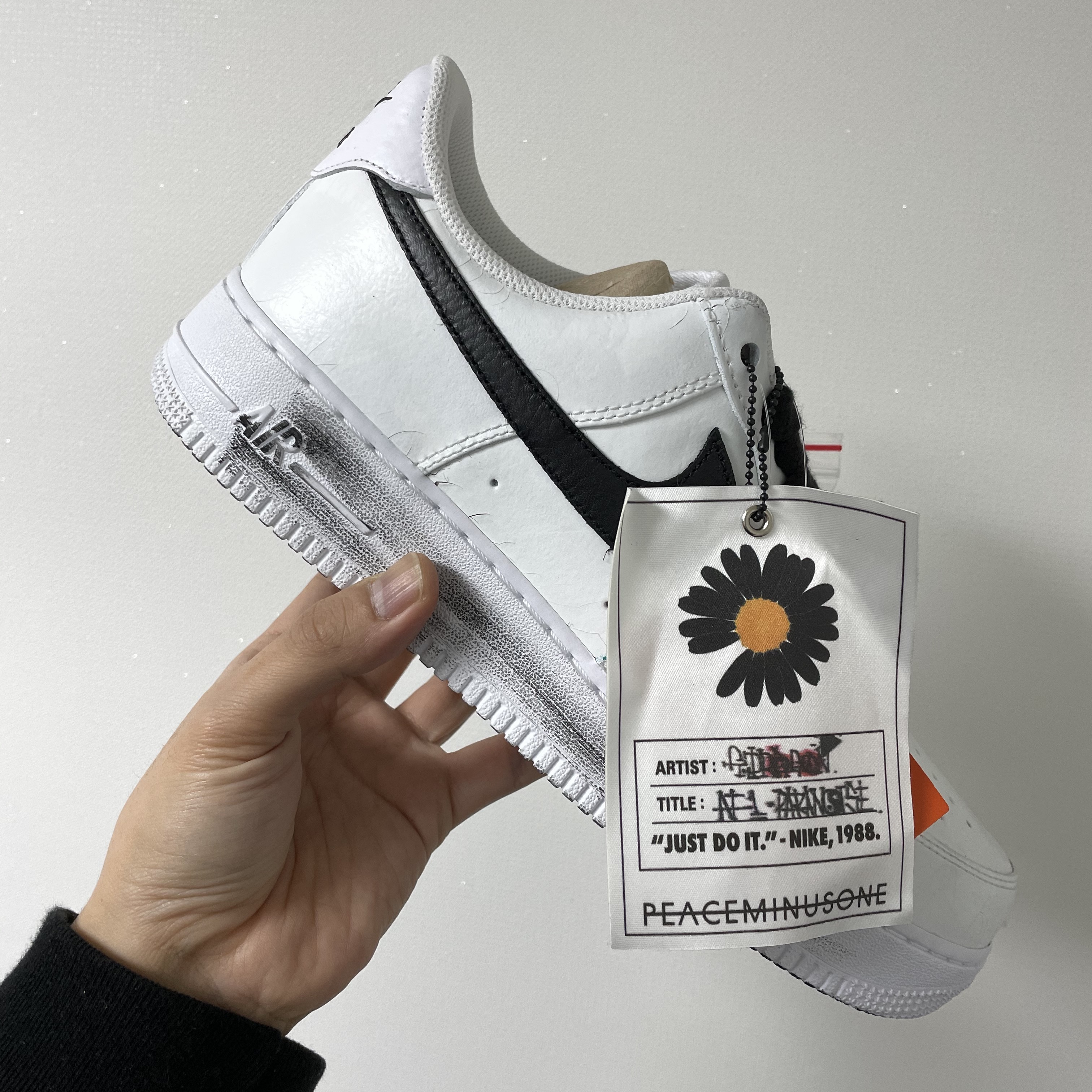 Nike x Peaceminusone Air Force 1 Low Para-Noise 2.0 착용 스타일 - 1