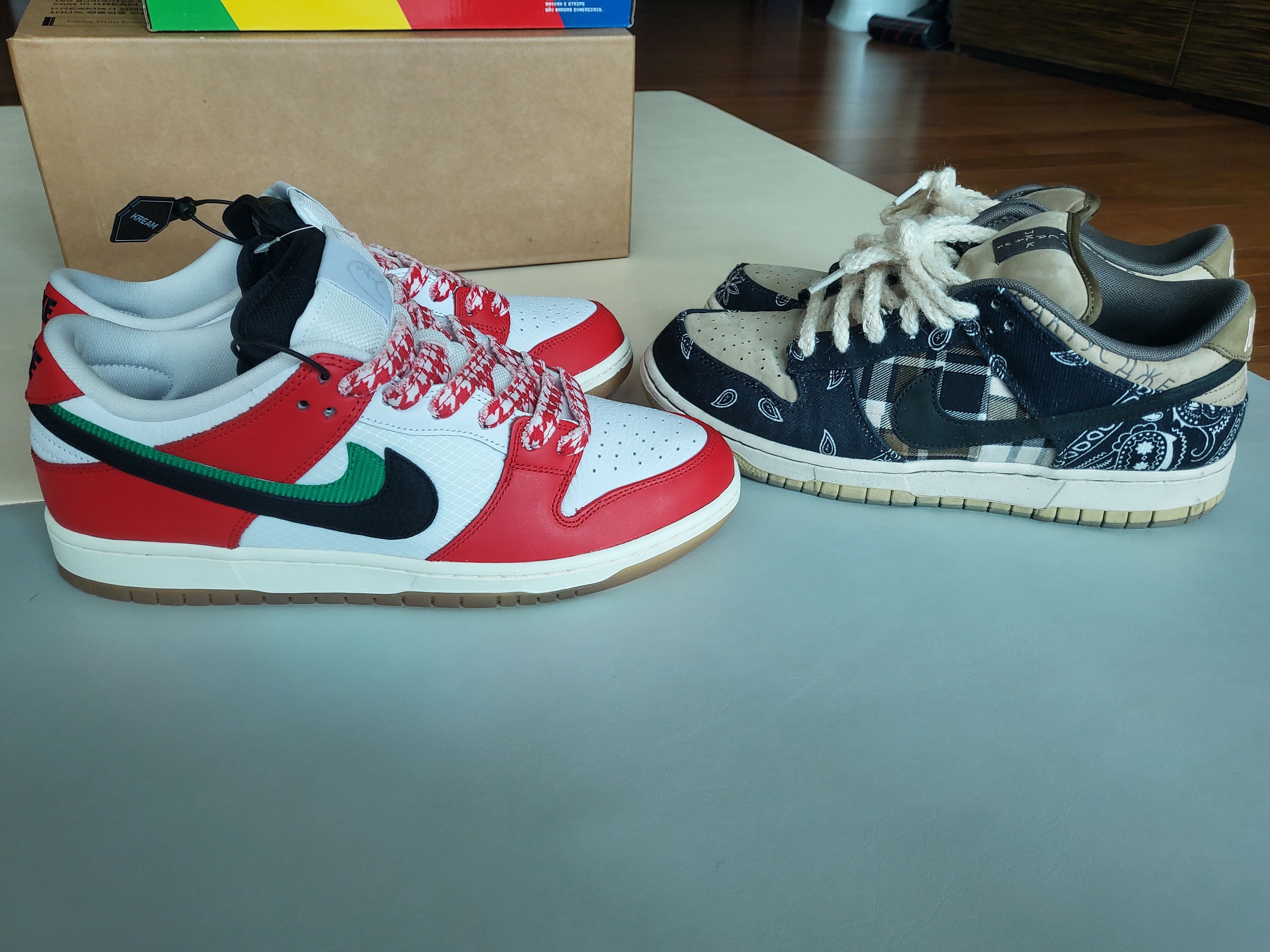Nike x Frame Skate SB Dunk Low Pro Habibi, Nike x Travis Scott SB Dunk Low 착용 스타일 - 2