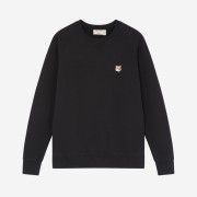 Maison Kitsune Fox Head Patch Classic Sweatshirt Black