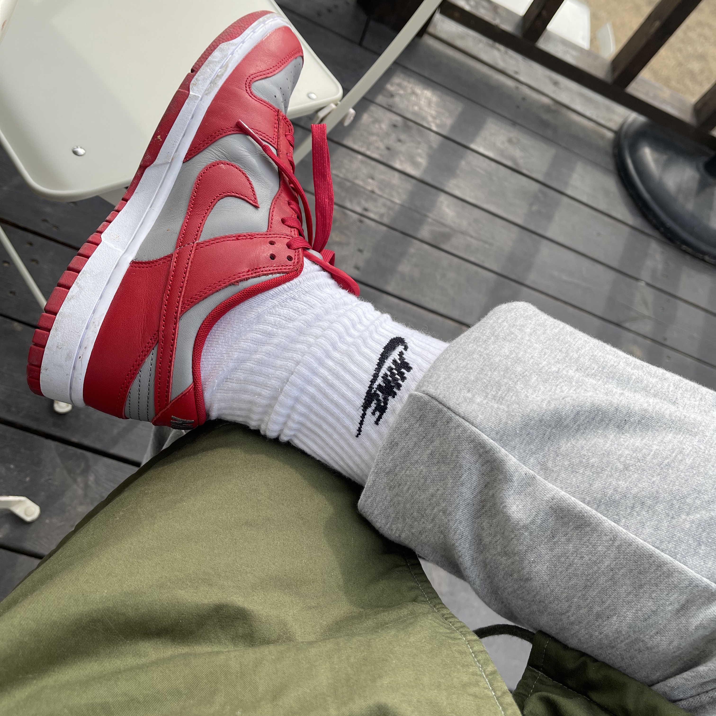 Nike Dunk Low Retro Medium Grey 착용 스타일