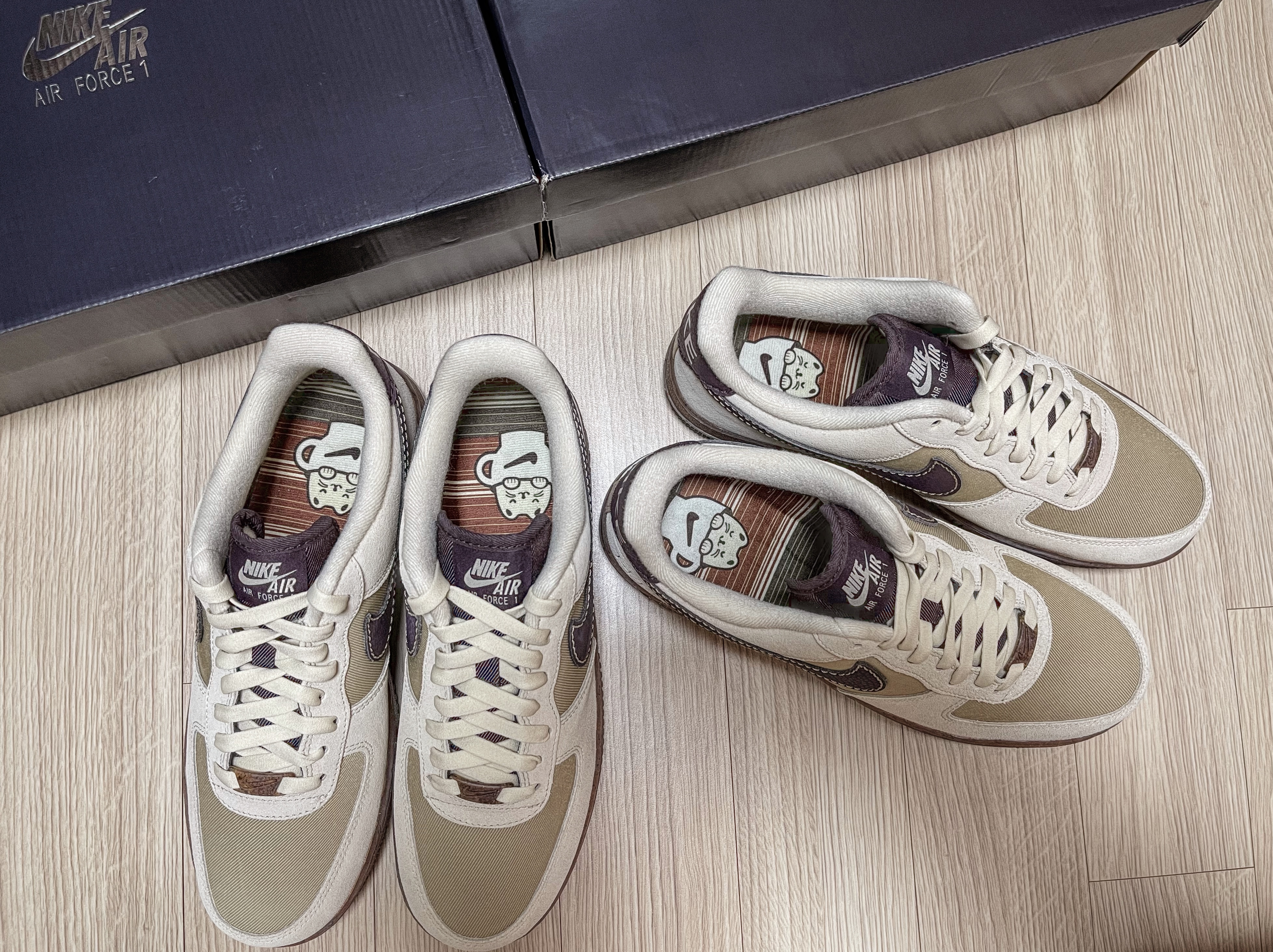 Nike Air Force 1 '07 LV8 Coffee 착용 스타일 - 1