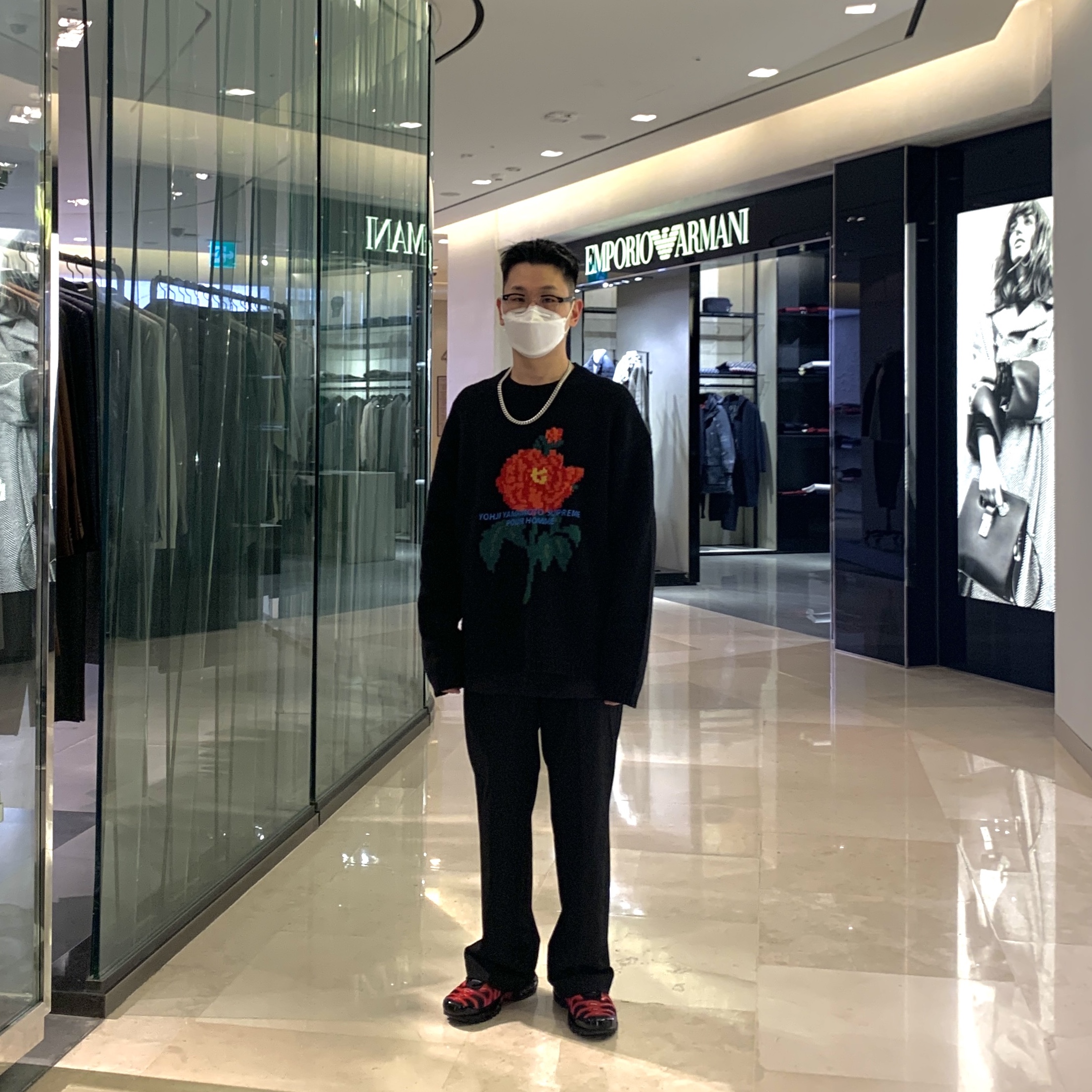 Nike x Supreme Air Max Plus TN Fire Pink, Supreme x Yohji Yamamoto Sweater - 20FW 착용 스타일