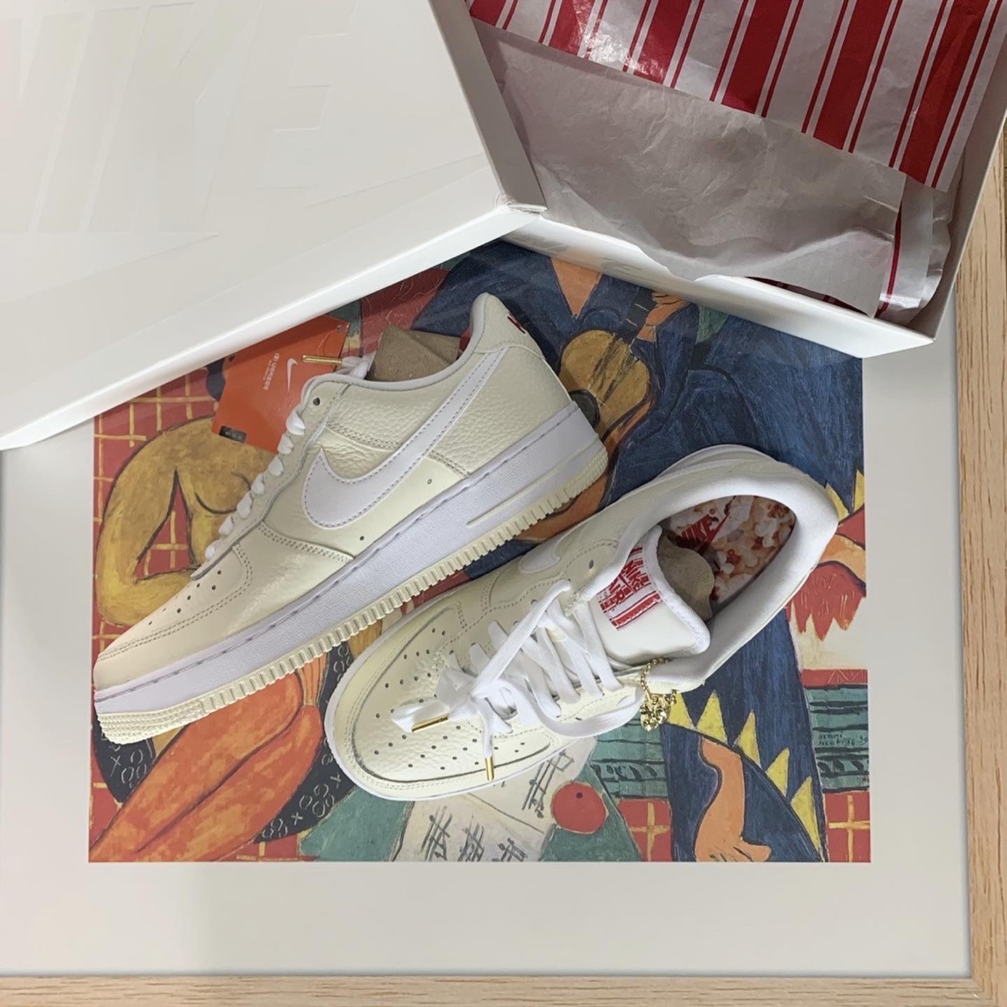 Nike Air Force 1 '07 PRM Popcorn 착용 스타일 - 2