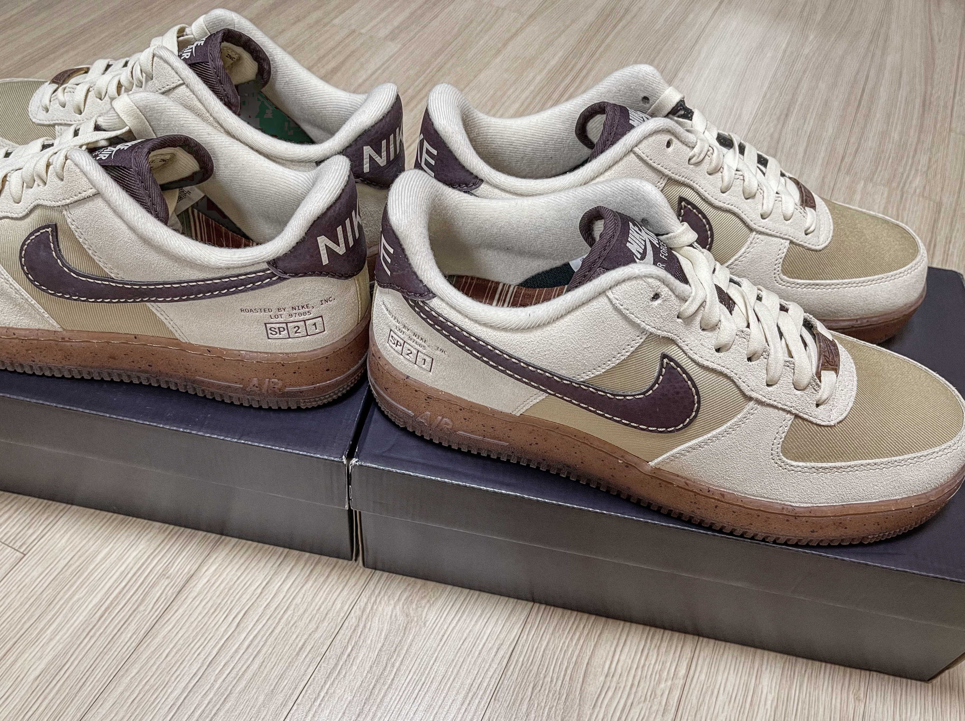 Nike Air Force 1 '07 LV8 Coffee 착용 스타일 - 2