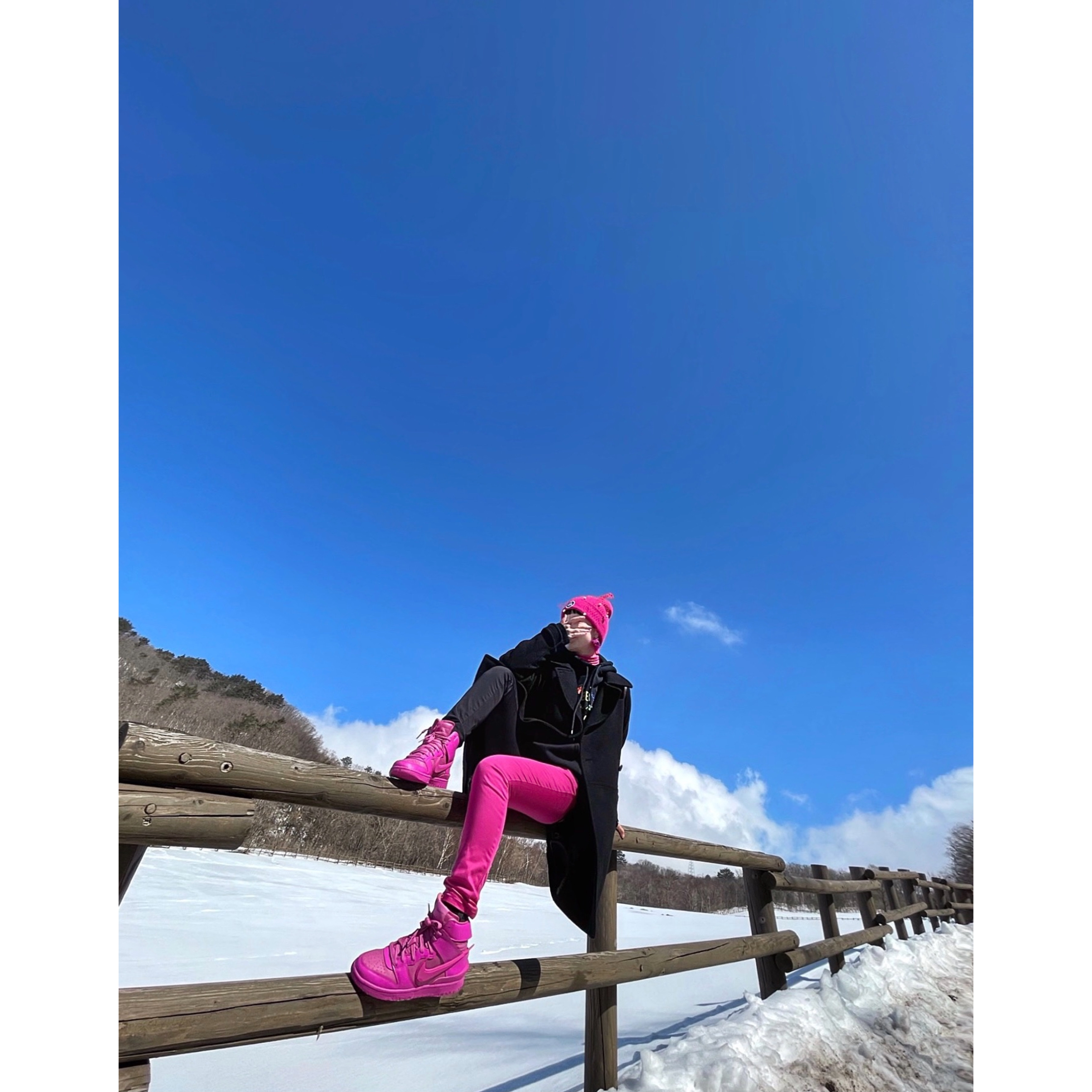 Nike x Ambush Dunk High Cosmic Fuchsia 착용 스타일