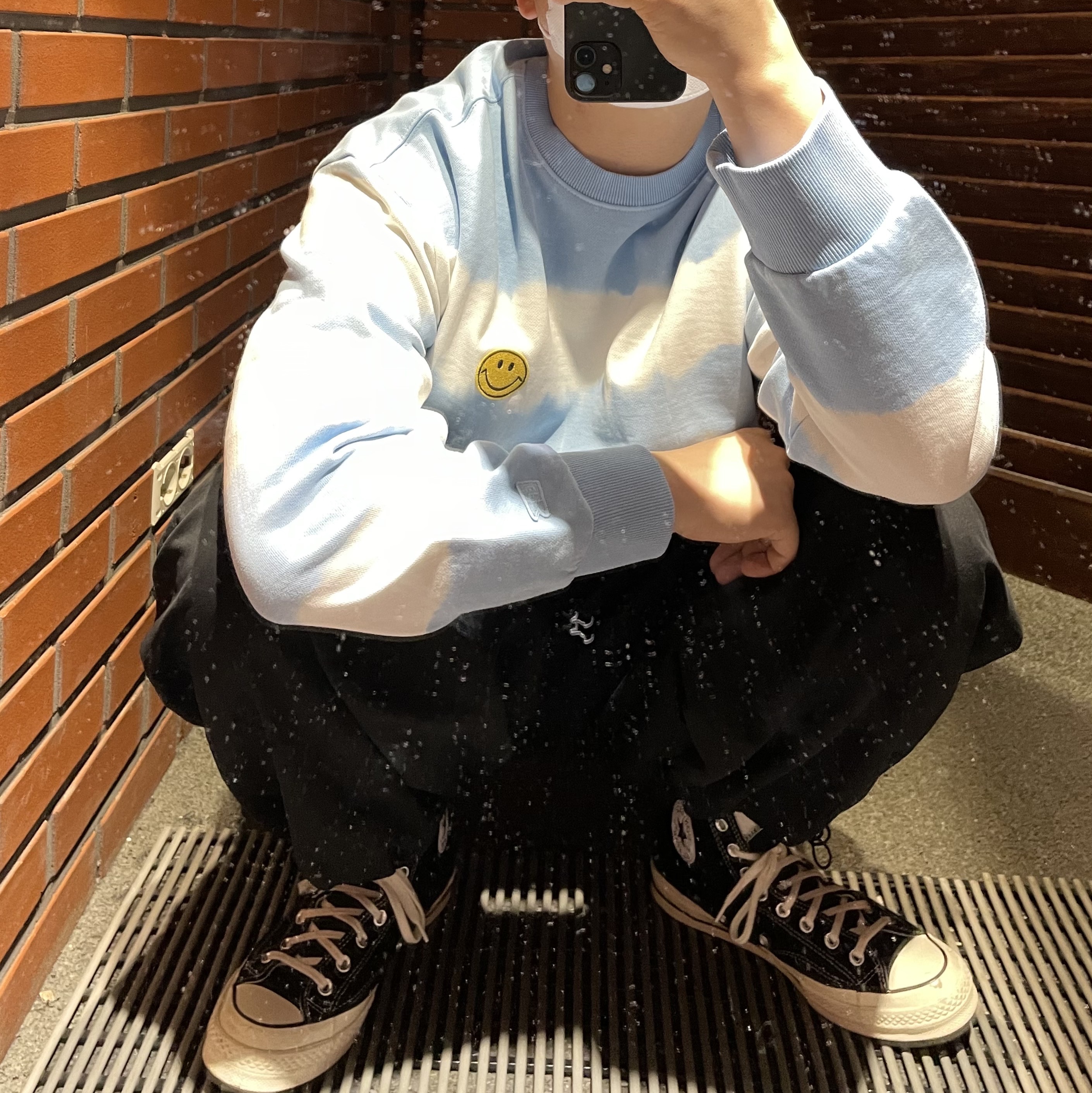 Converse Chuck 70 Hi Black 착용 스타일 - 2
