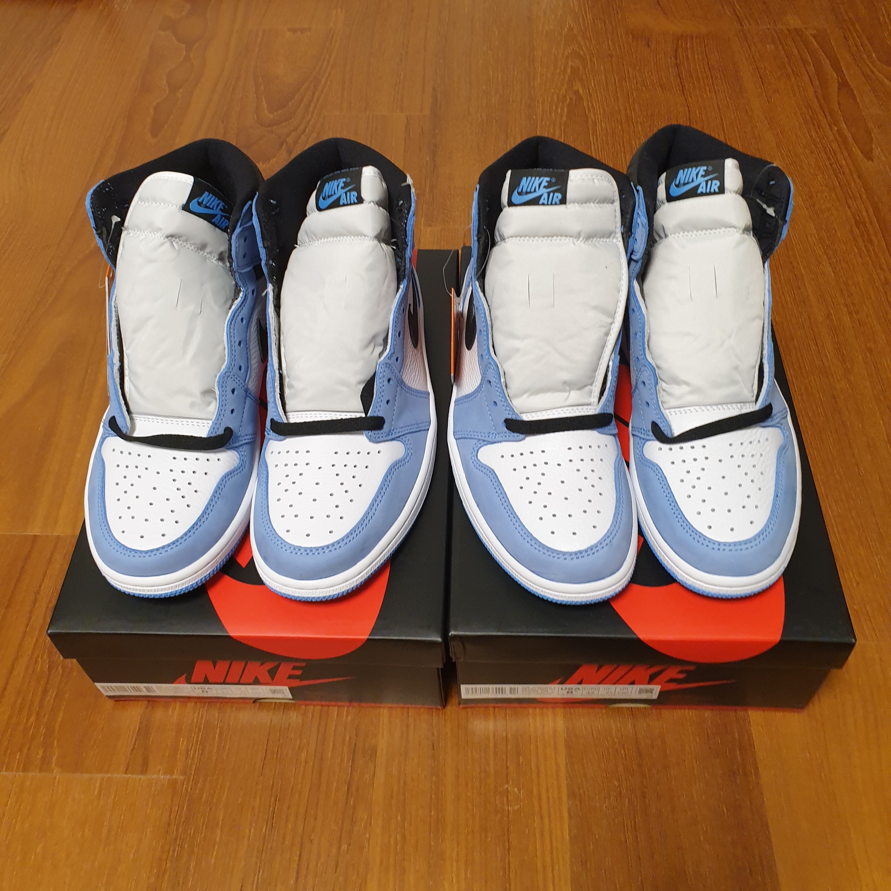 Jordan 1 Retro High OG University Blue 착용 스타일 - 3
