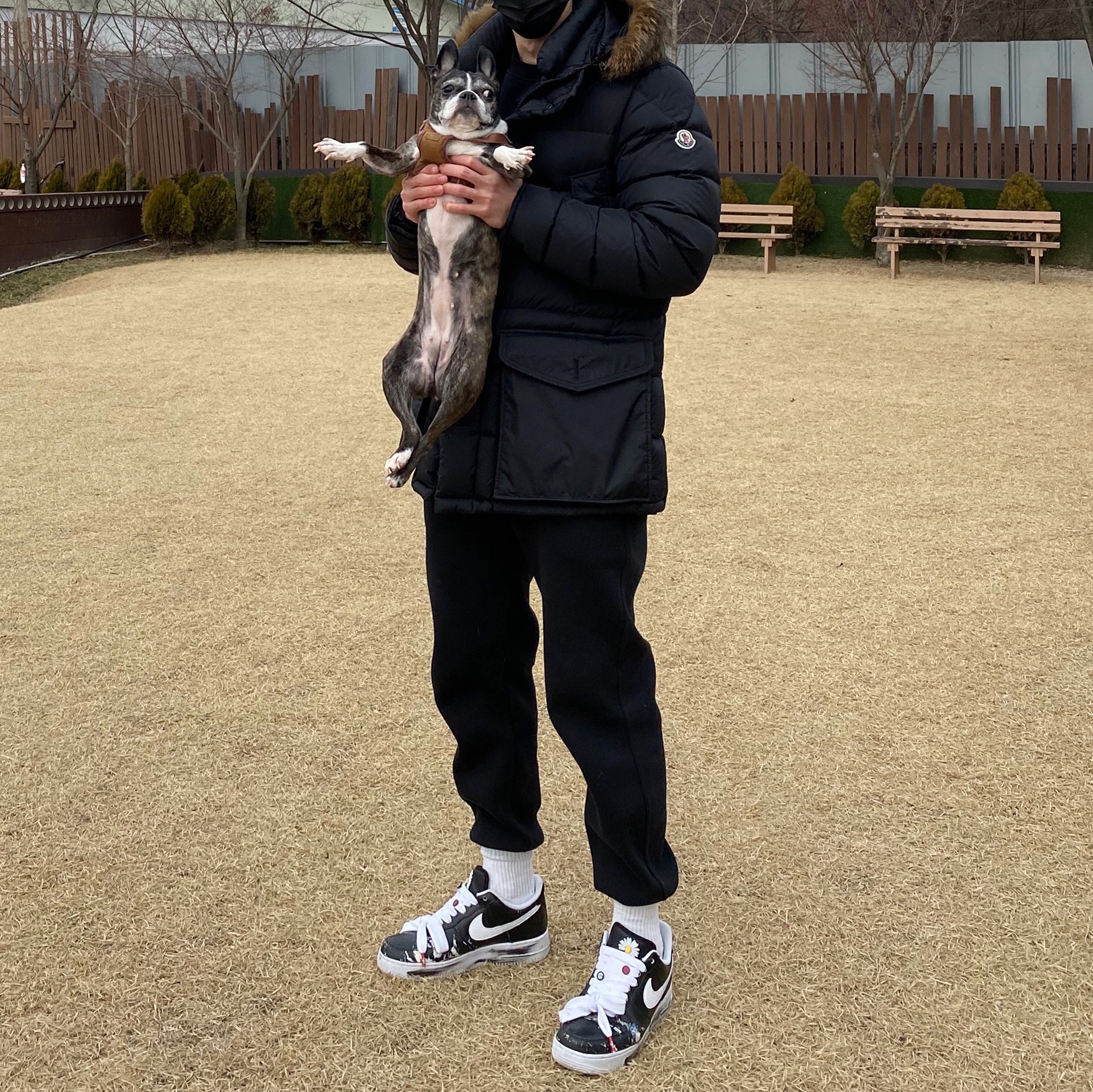 Nike x Peaceminusone Air Force 1 Low Para-Noise 착용 스타일