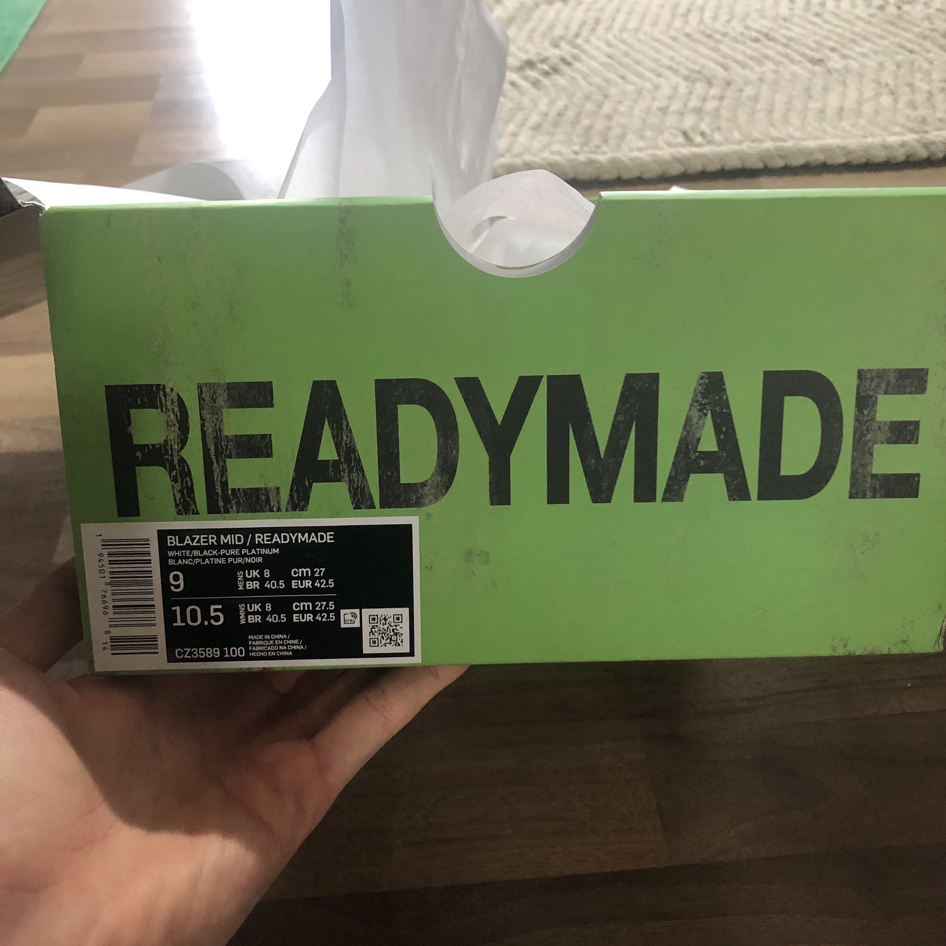 Nike x Readymade Blazer Mid White 착용 스타일 - 4