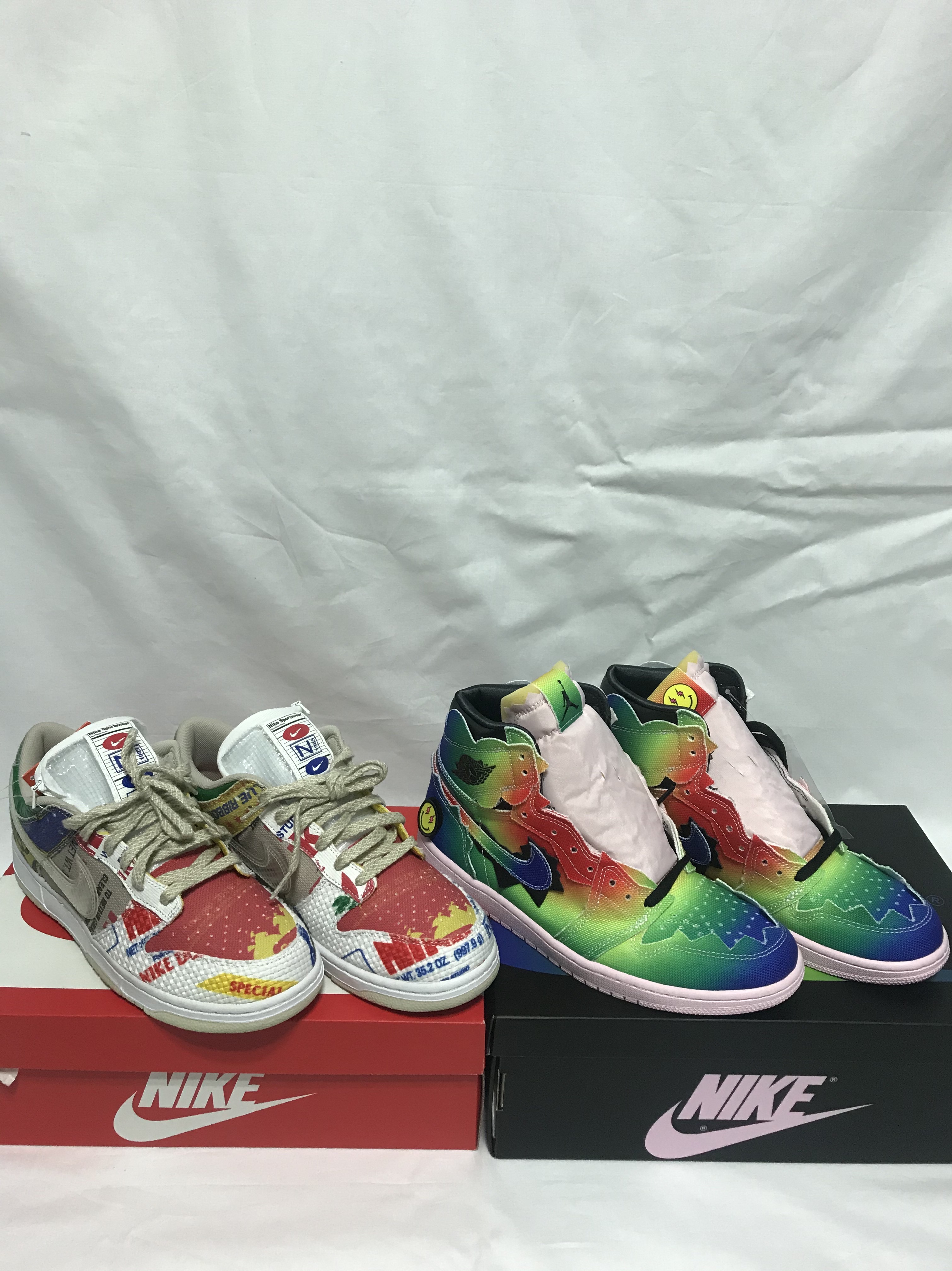 Jordan 1 x J Balvin Retro High OG, Nike Dunk Low SP City Market 착용 스타일 - 1