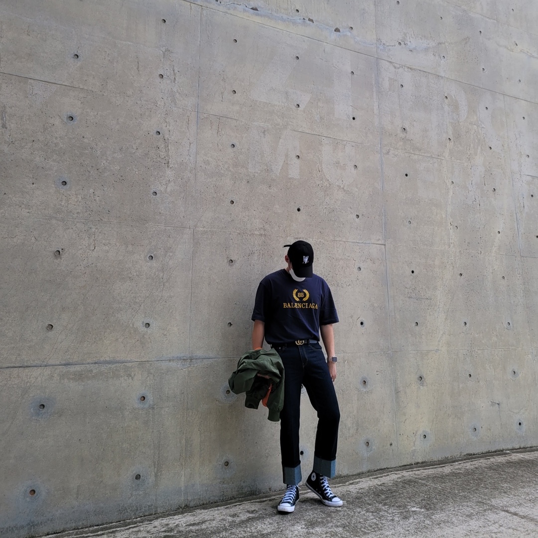 Converse Chuck 70 Hi Black 착용 스타일