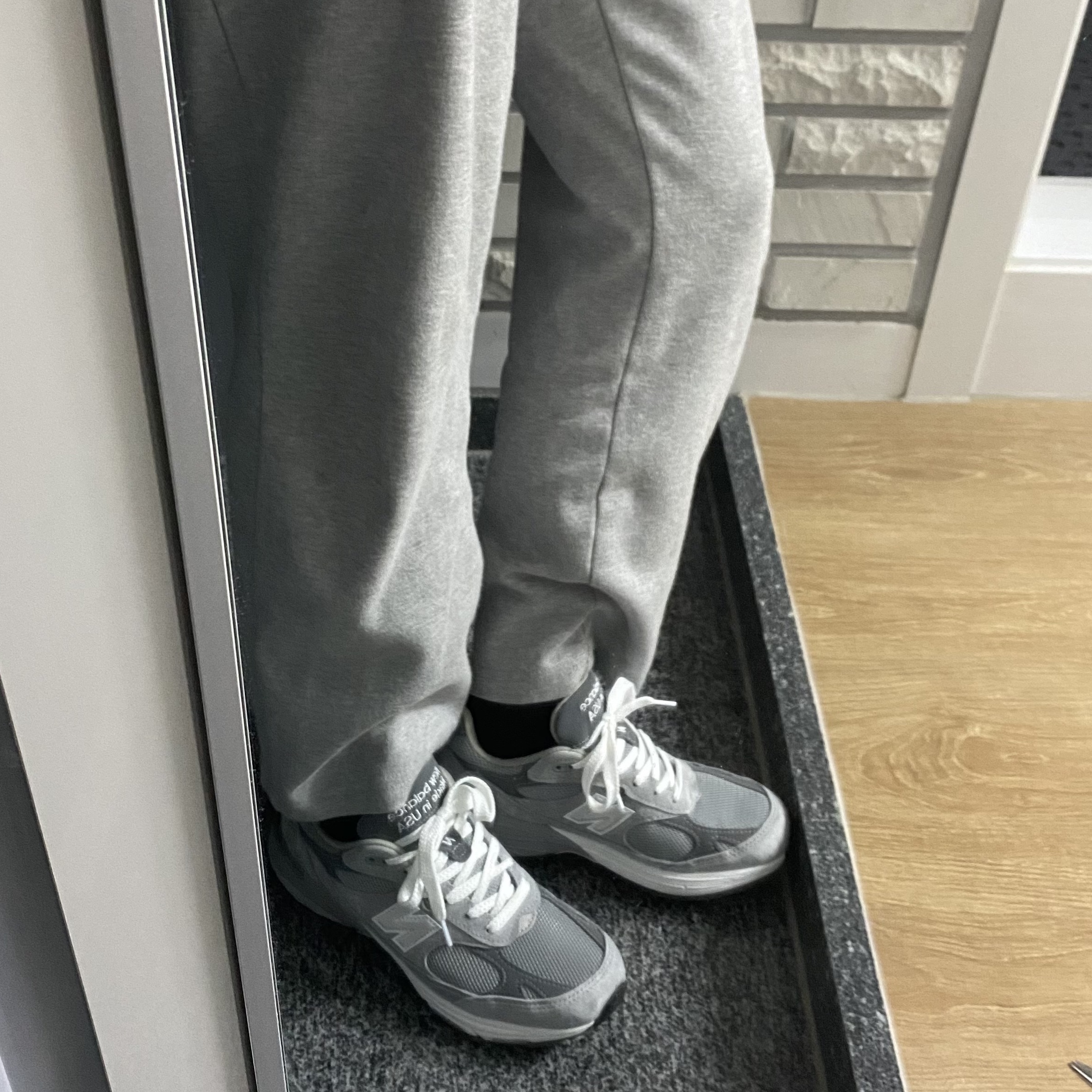 New Balance 993 Made in USA Grey - D Standard 착용 스타일