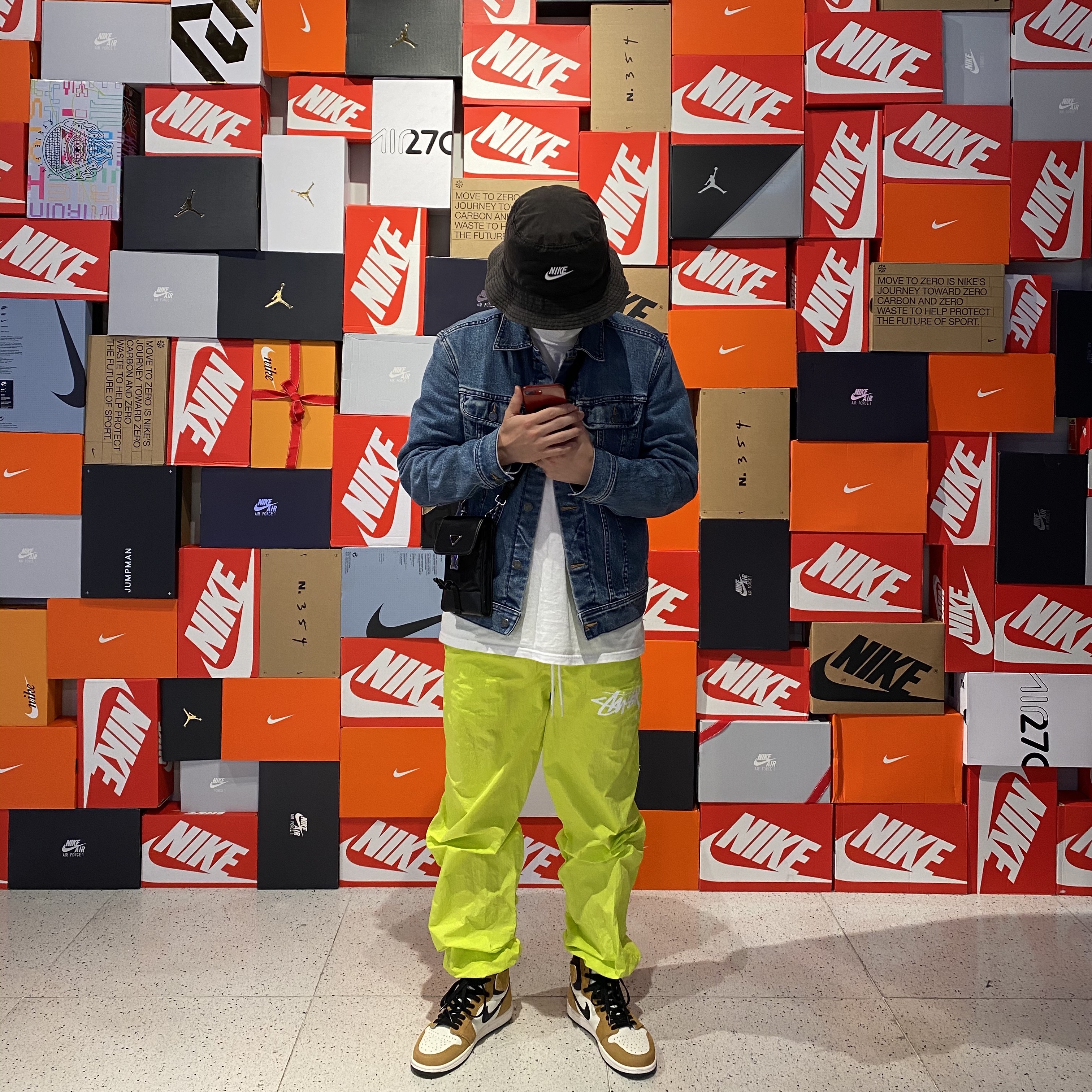 Nike x Stussy Beach Pants Bright Cactus, Jordan 1 Retro High Rookie of the Year 착용 스타일