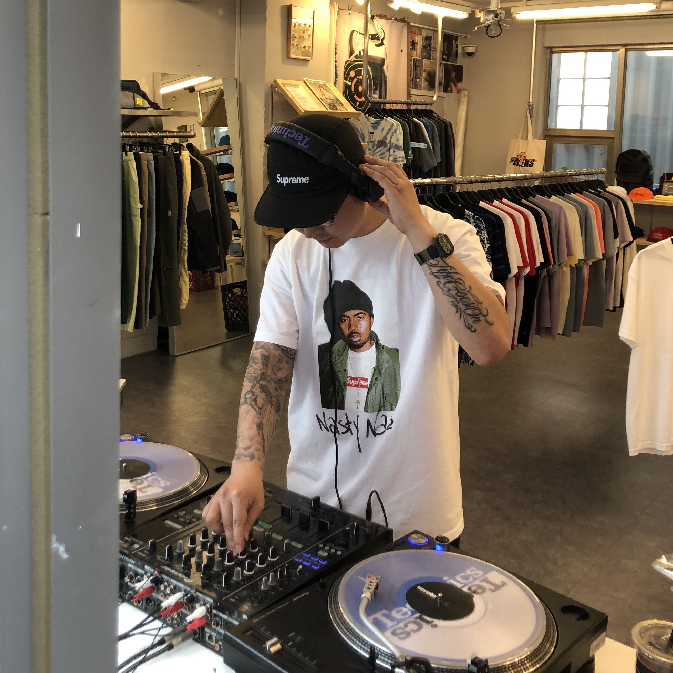 Supreme Inset Logo Camp Cap Black - 20FW 착용 스타일