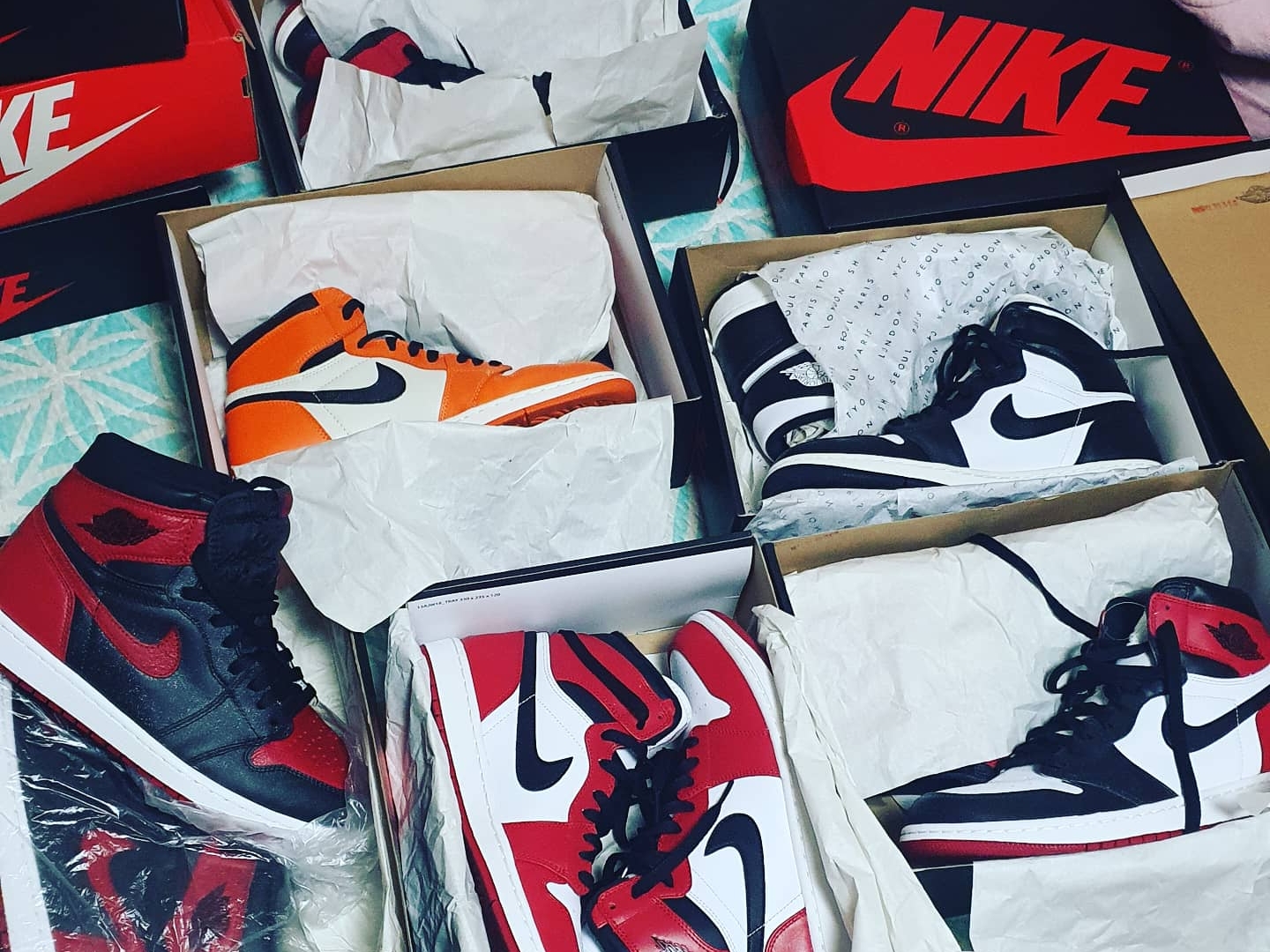 Jordan 1 Retro High OG University Blue, Jordan 1 Retro High Spider-Man Origin Story 착용 스타일 - 5