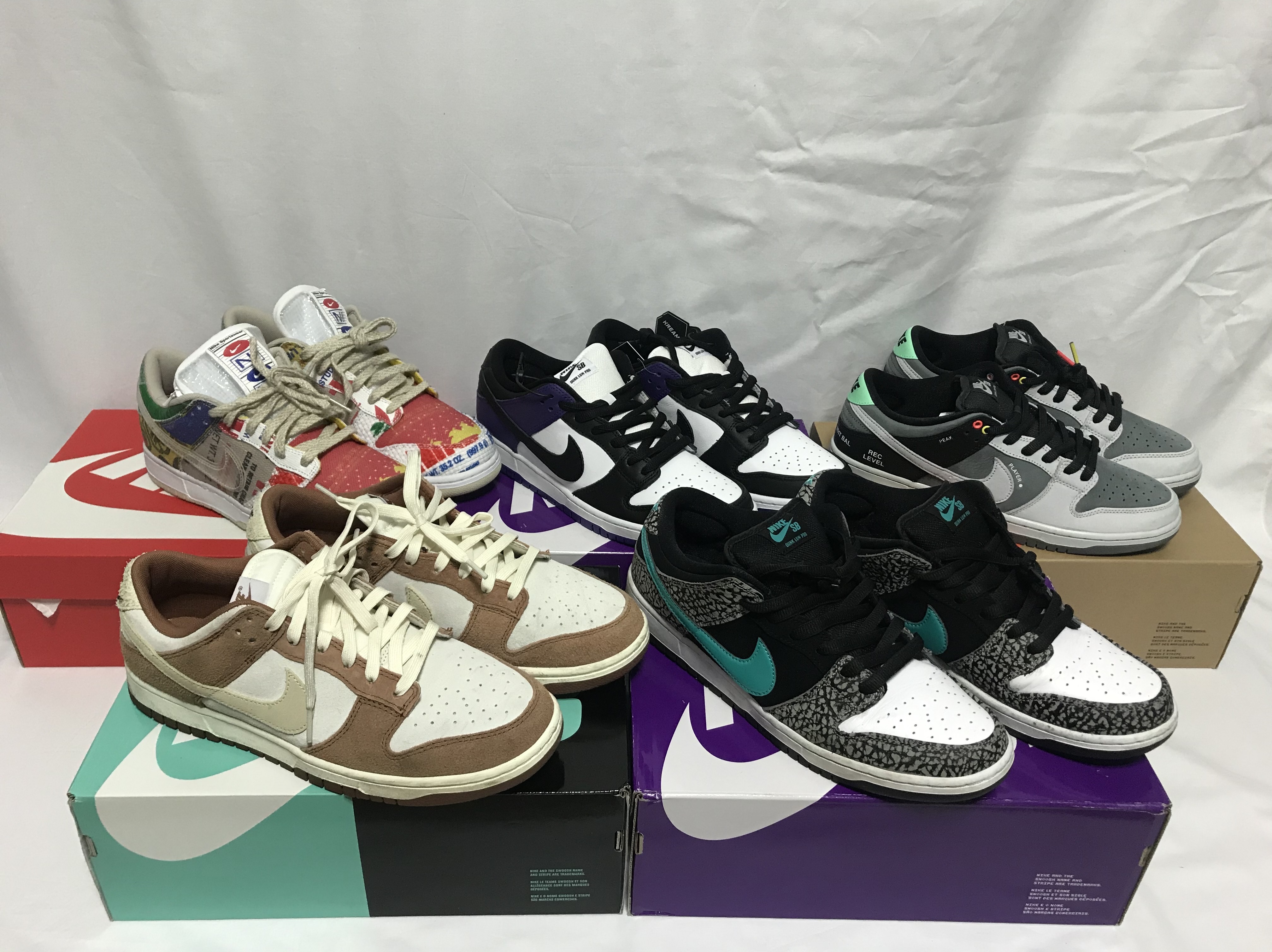 Nike SB Dunk Low Pro Camcorder, Nike SB Dunk Low Pro Clear Jade 착용 스타일