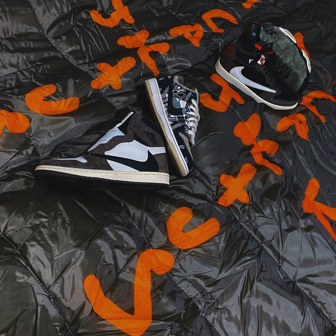 Jordan 1 x Travis Scott Retro High OG SP Mocha, Jordan 1 x Travis Scott Retro Low OG SP Mocha 착용 스타일