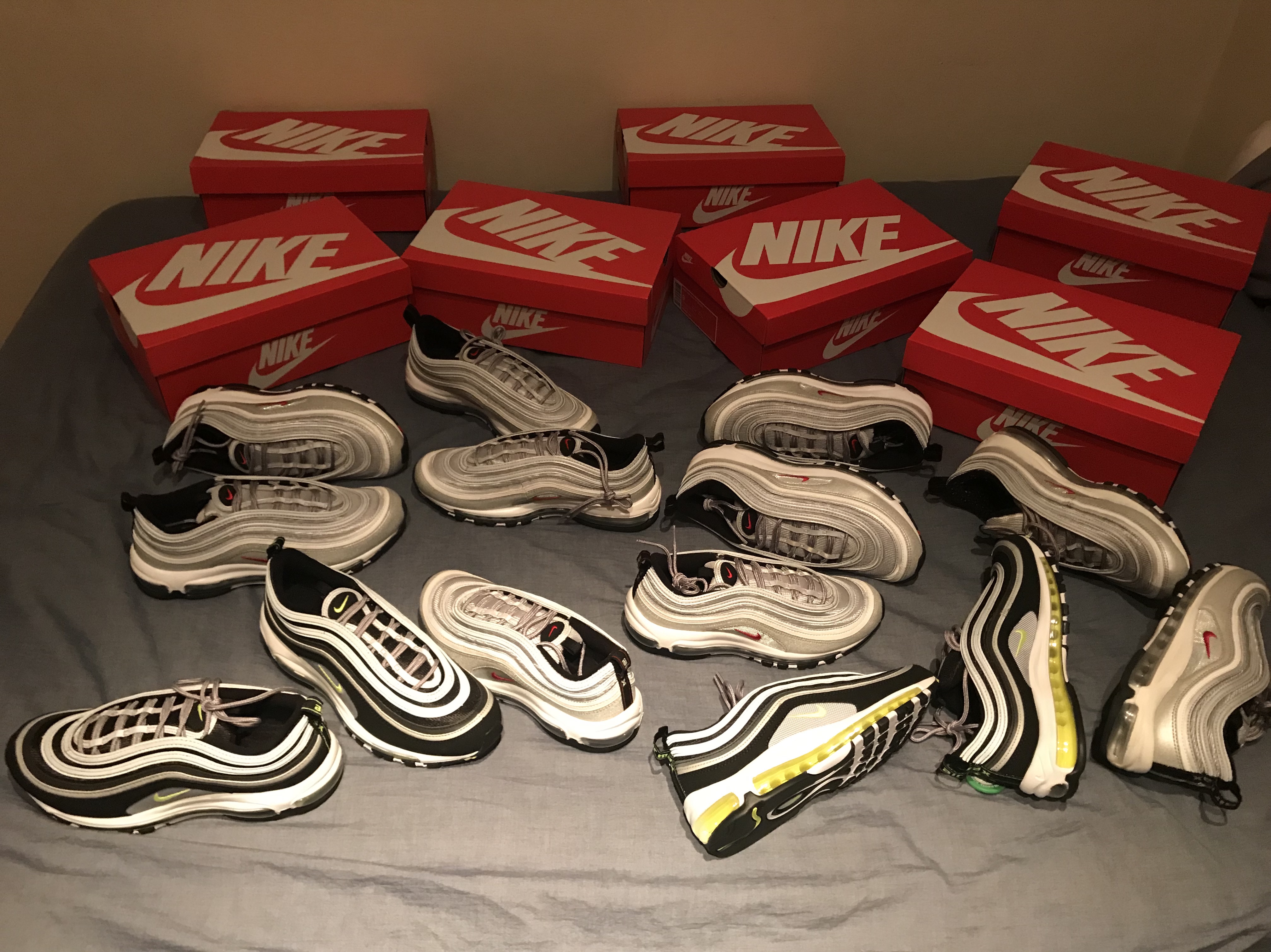 Nike Air Max 97 OG Black Volt Asia 착용 스타일