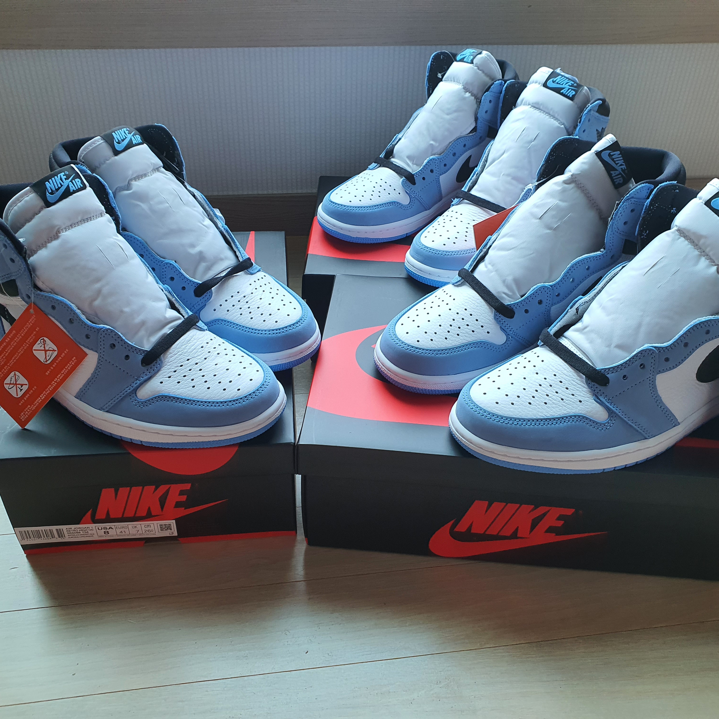 Jordan 1 Retro High OG University Blue 착용 스타일