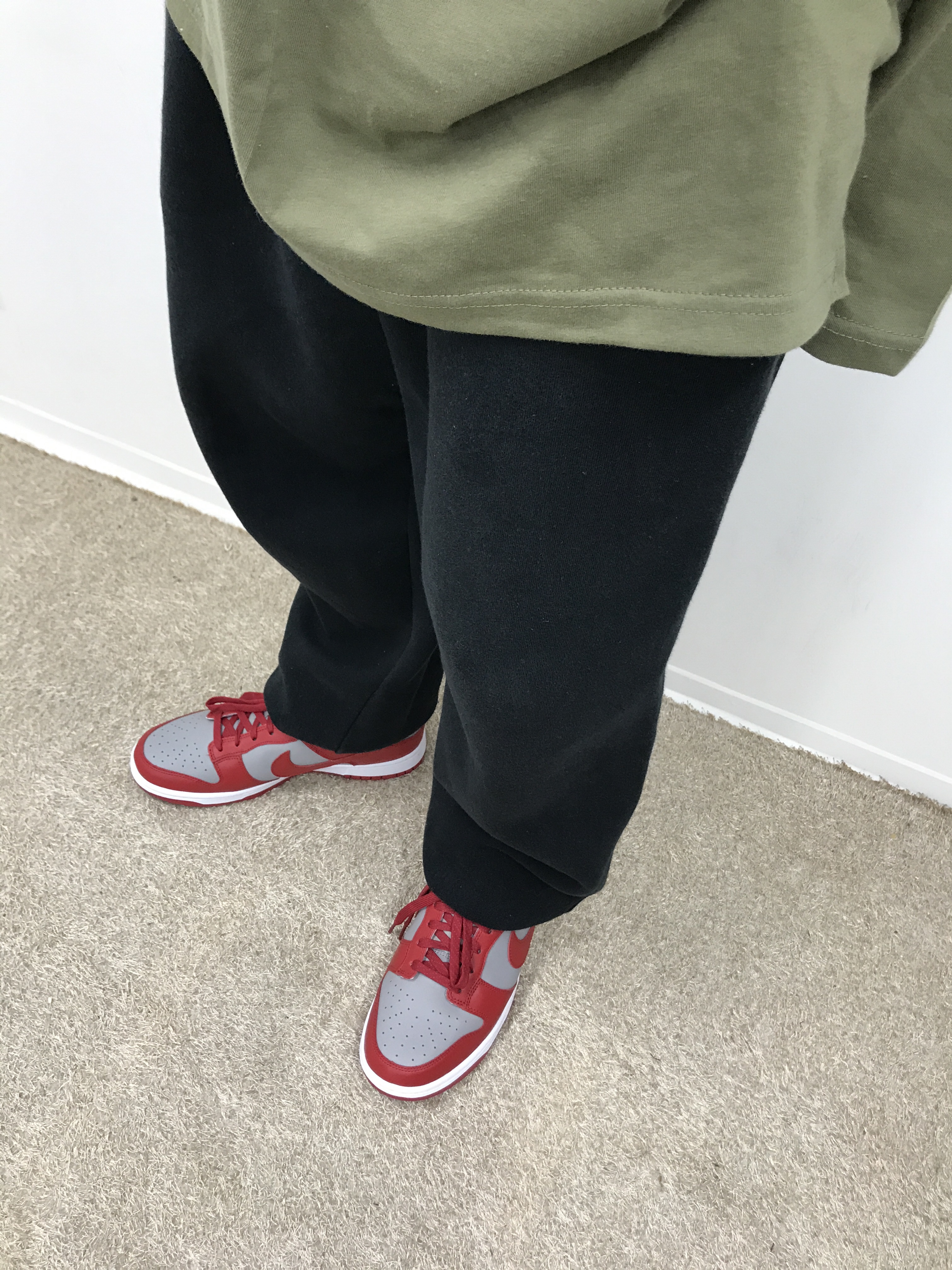 Nike Dunk Low Retro Medium Grey, (GS) Nike Dunk Low Retro Medium Grey 착용 스타일 - 2