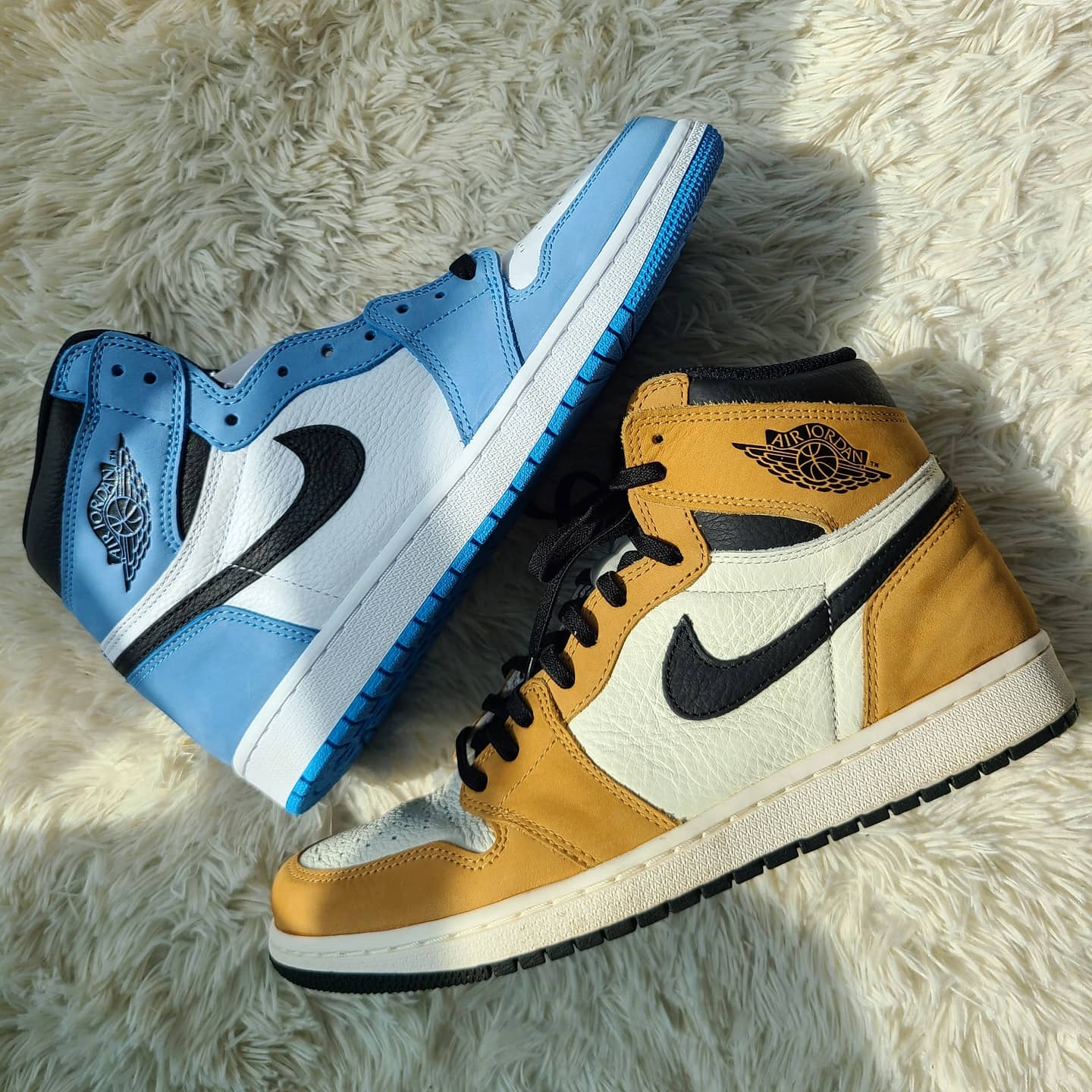 Jordan 1 Retro High OG University Blue, Jordan 1 Retro High Rookie of the Year 착용 스타일 - 3